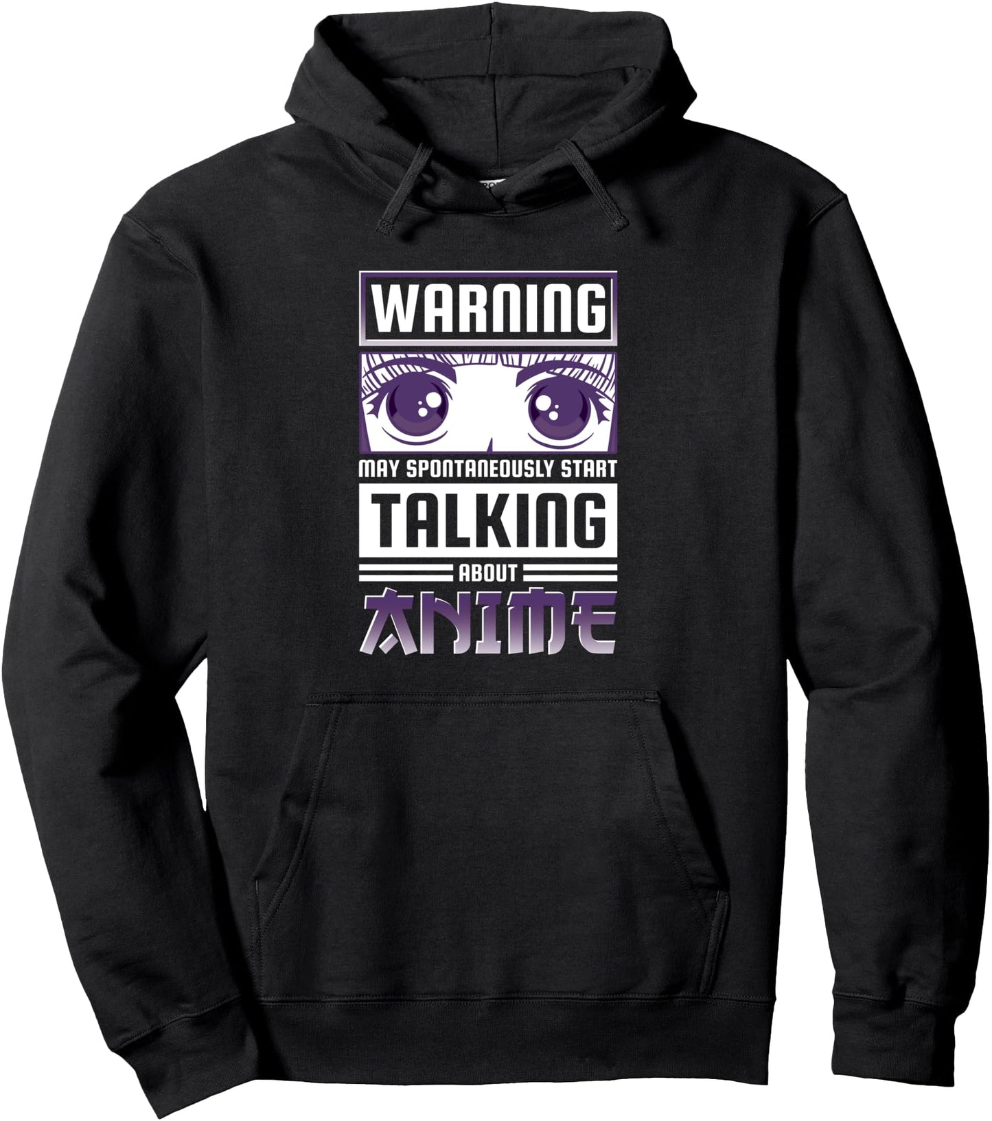 Warning May Spontaneously Start Talking About Anime Pullover Hoodie
