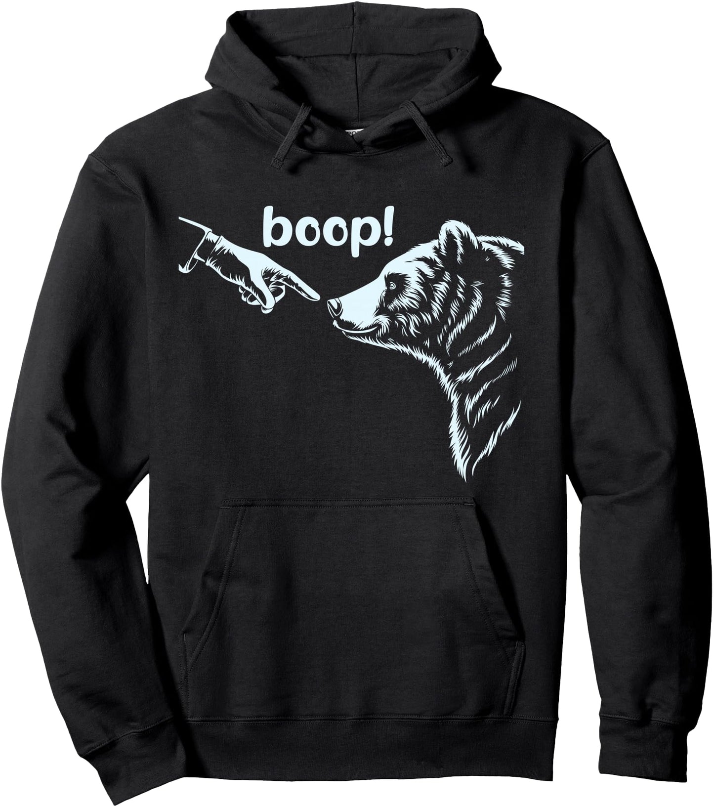 National Park Bear Boop Bear Nose Boop Bear Pullover Hoodie