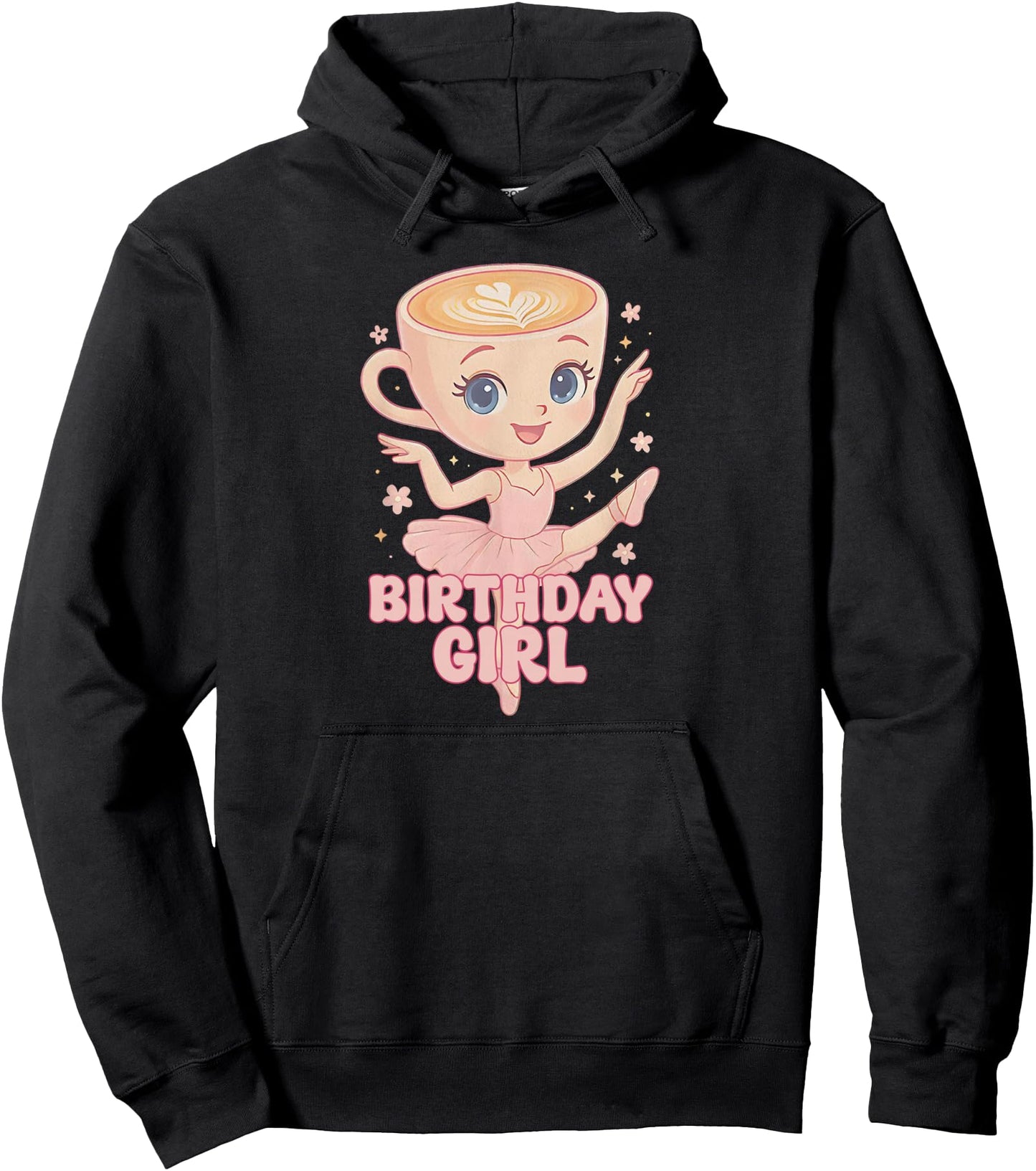Happy Birthday Girl Italian Ballerina Cappuccina Cappuccino Pullover Hoodie