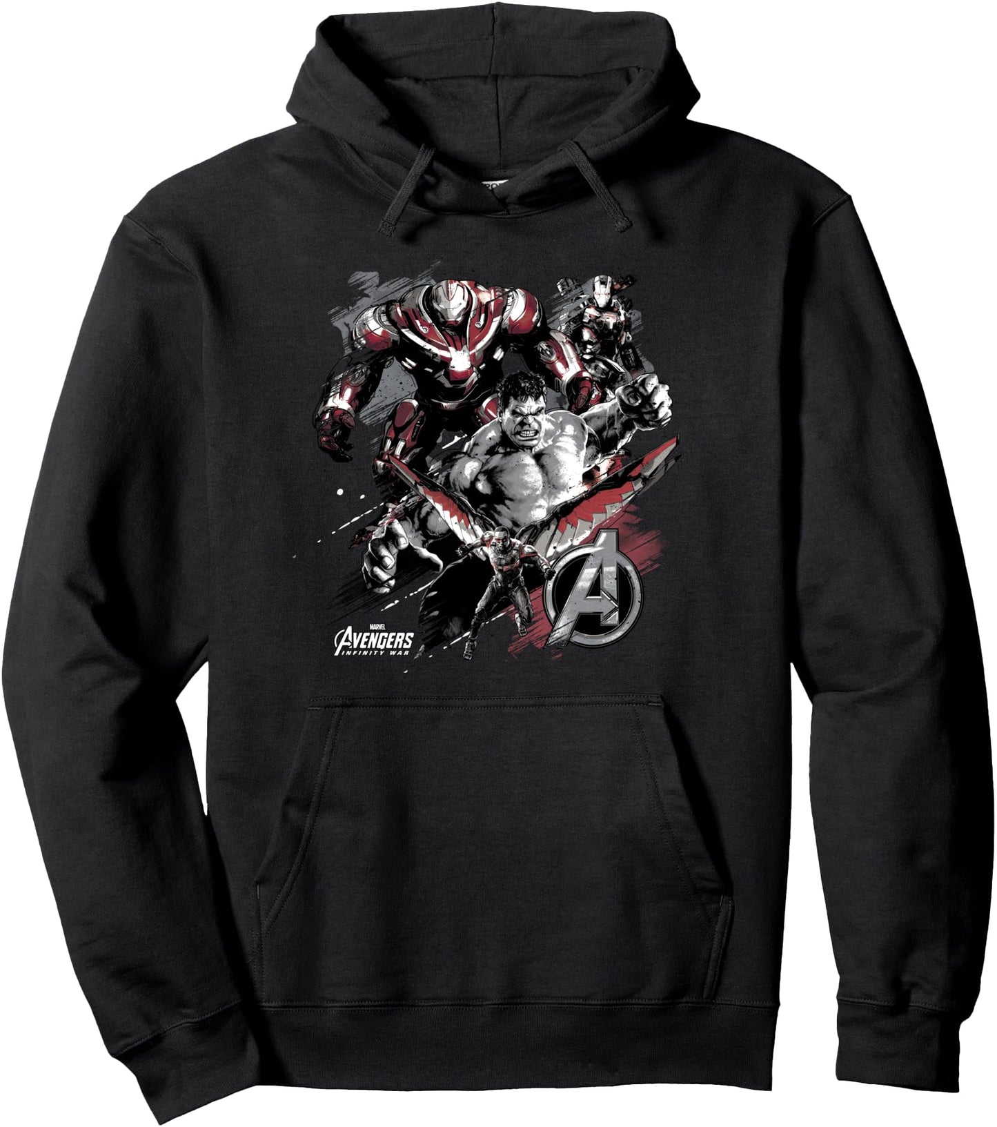 Marvel Avengers Infinity War Four Heroes Graphic Hoodie Pullover Hoodie