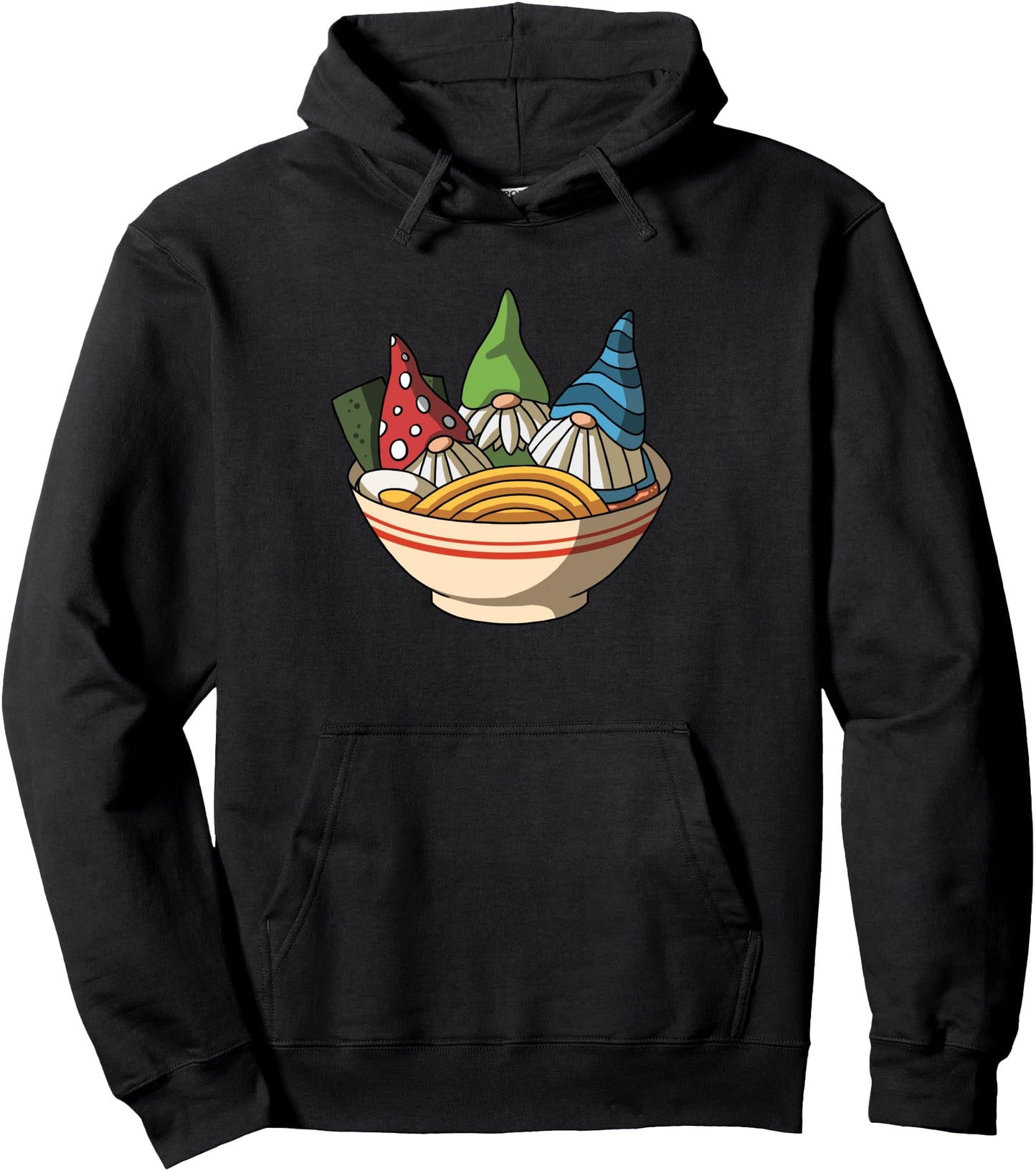Kawaii Anime Gnomes Asian Noodles Japanese Ramen Pullover Hoodie