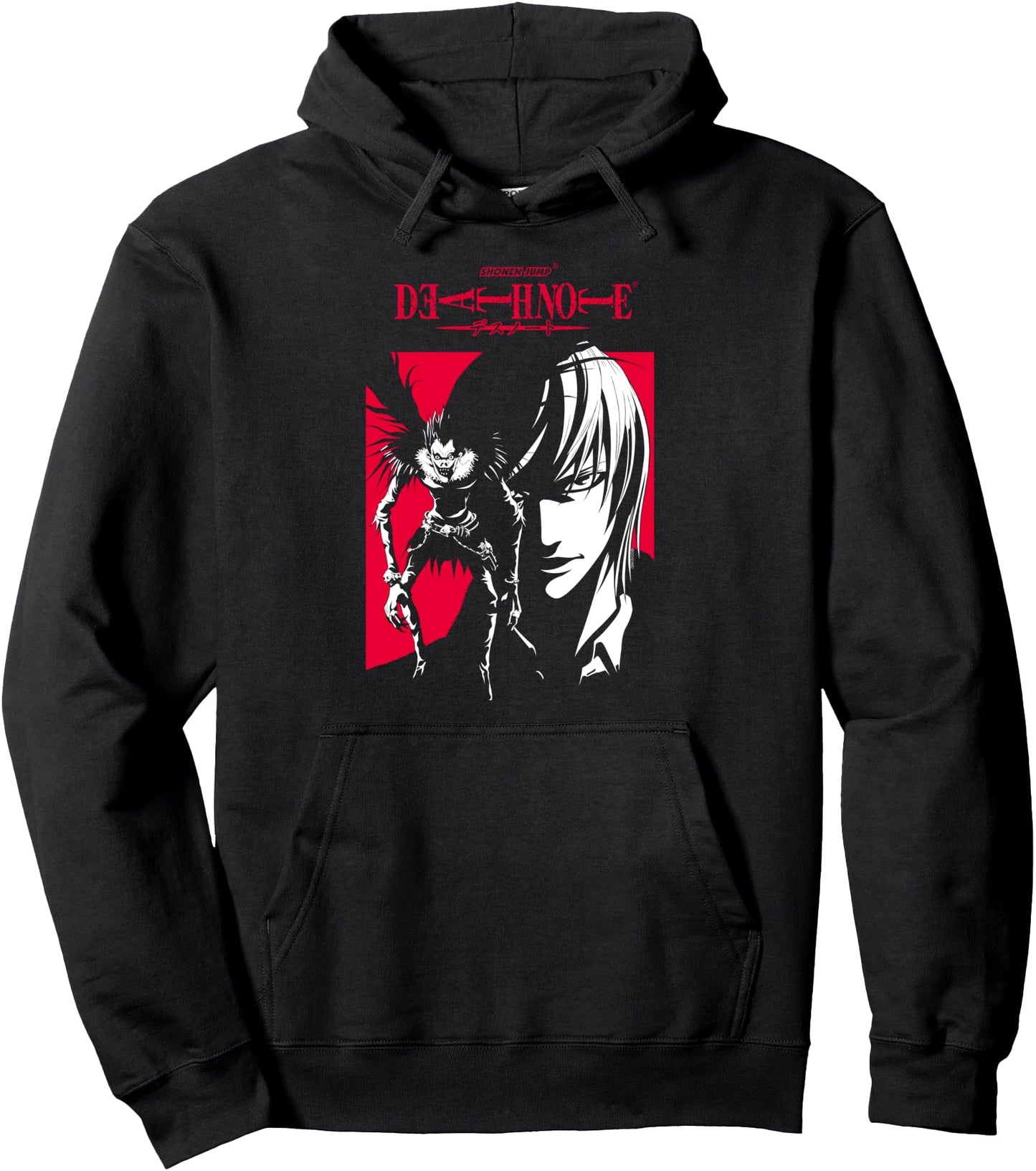 Death Note Ryuk and Light Contrast Silhouettes Anime Pullover Hoodie