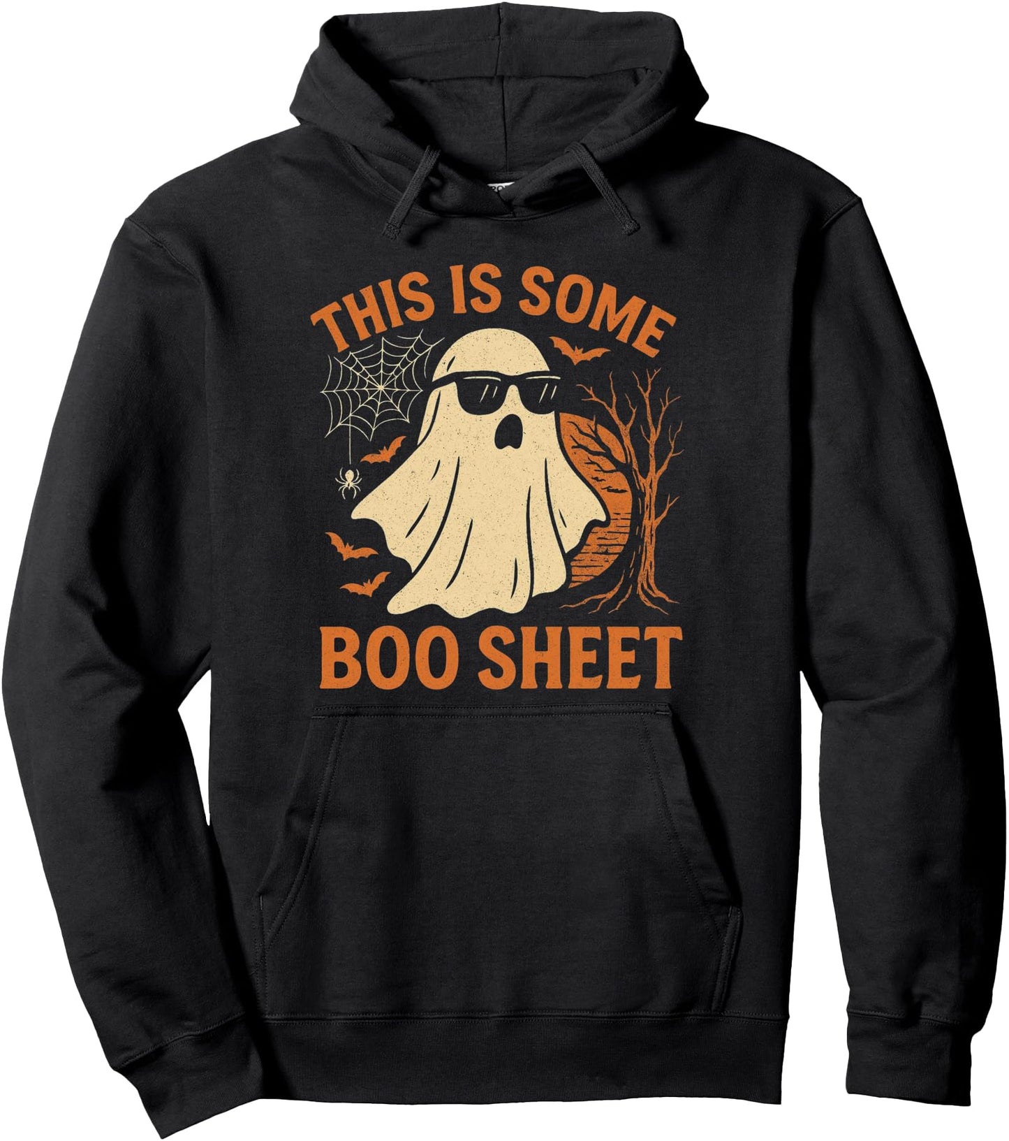 This is Some Boo Sheet Ghost Retro Funny Halloween Men Women Pullover Hoodie