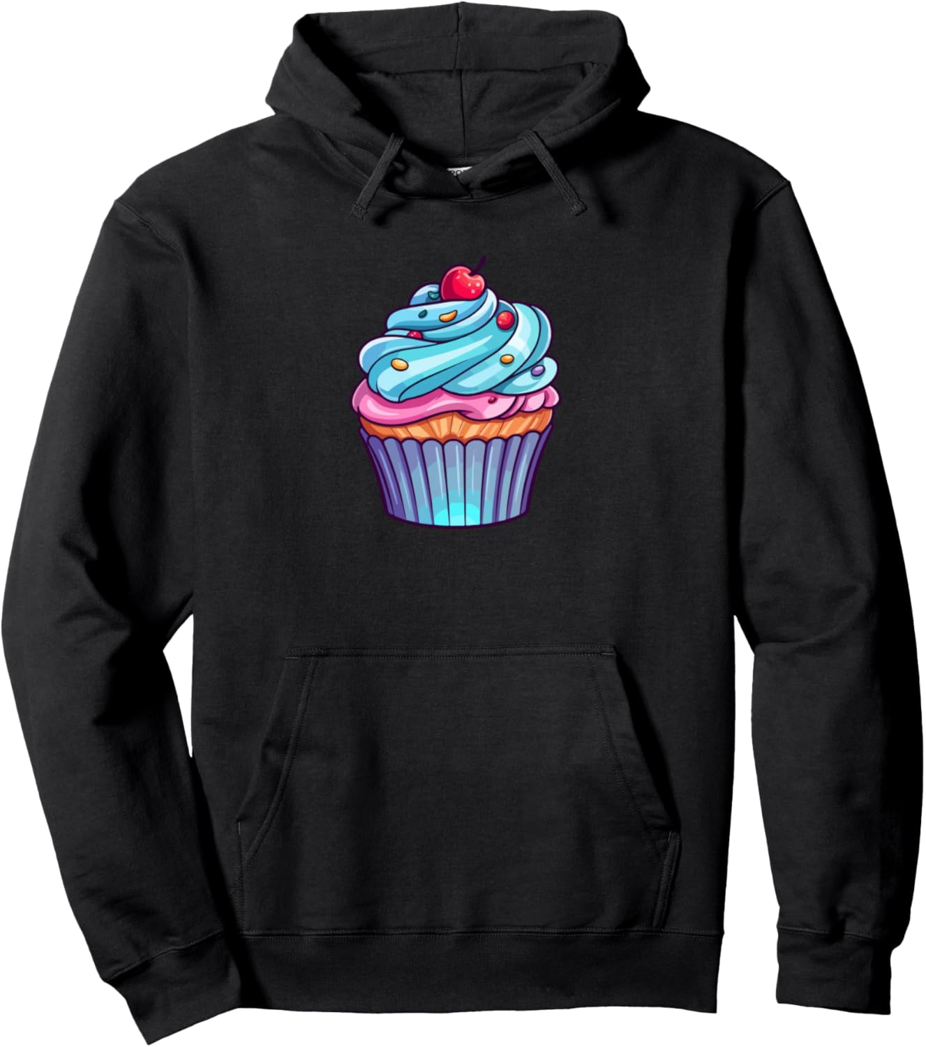 Cute Cupcake Design For Men Women Pastry Food Cupcake Lover Pullover Hoodie