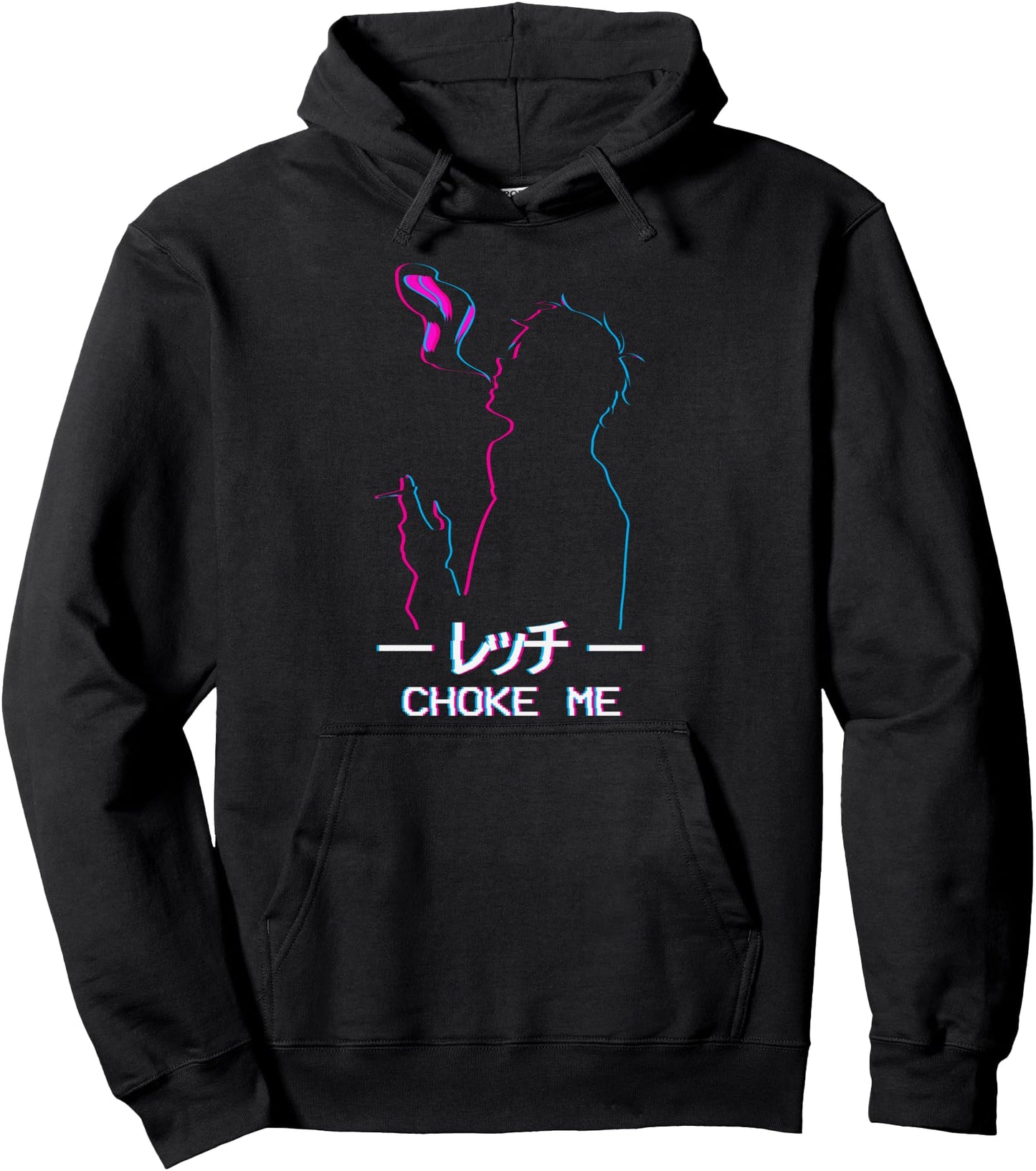 Choke Me Sad Anime Boy Soft Boy Vaporwave Aesthetic Eboy Pullover Hoodie