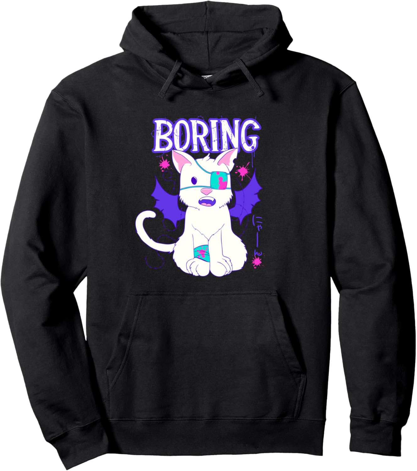 Creepy cute shirt- Hoodie anime cat menhera fashion style