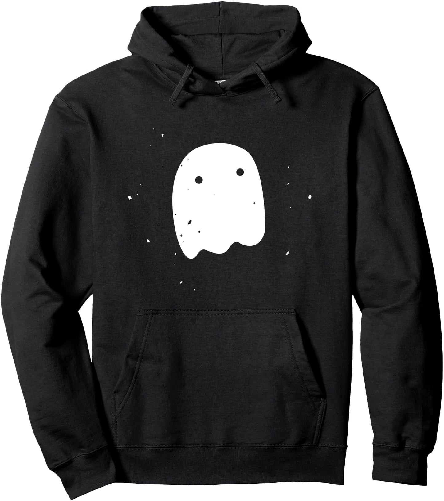 Little Lonely Ghost Floating Cute Halloween Blob Friend Pullover Hoodie