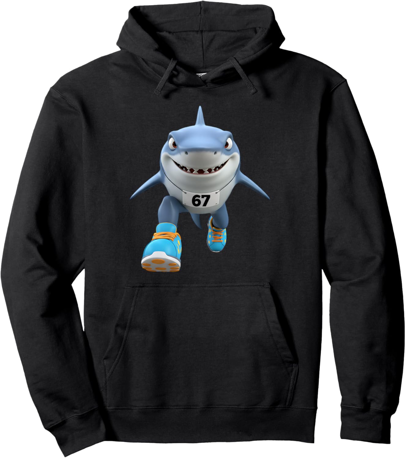 Funny Kids 67 Meme Tralalero Tralala Runner Italian Brainrot Pullover Hoodie