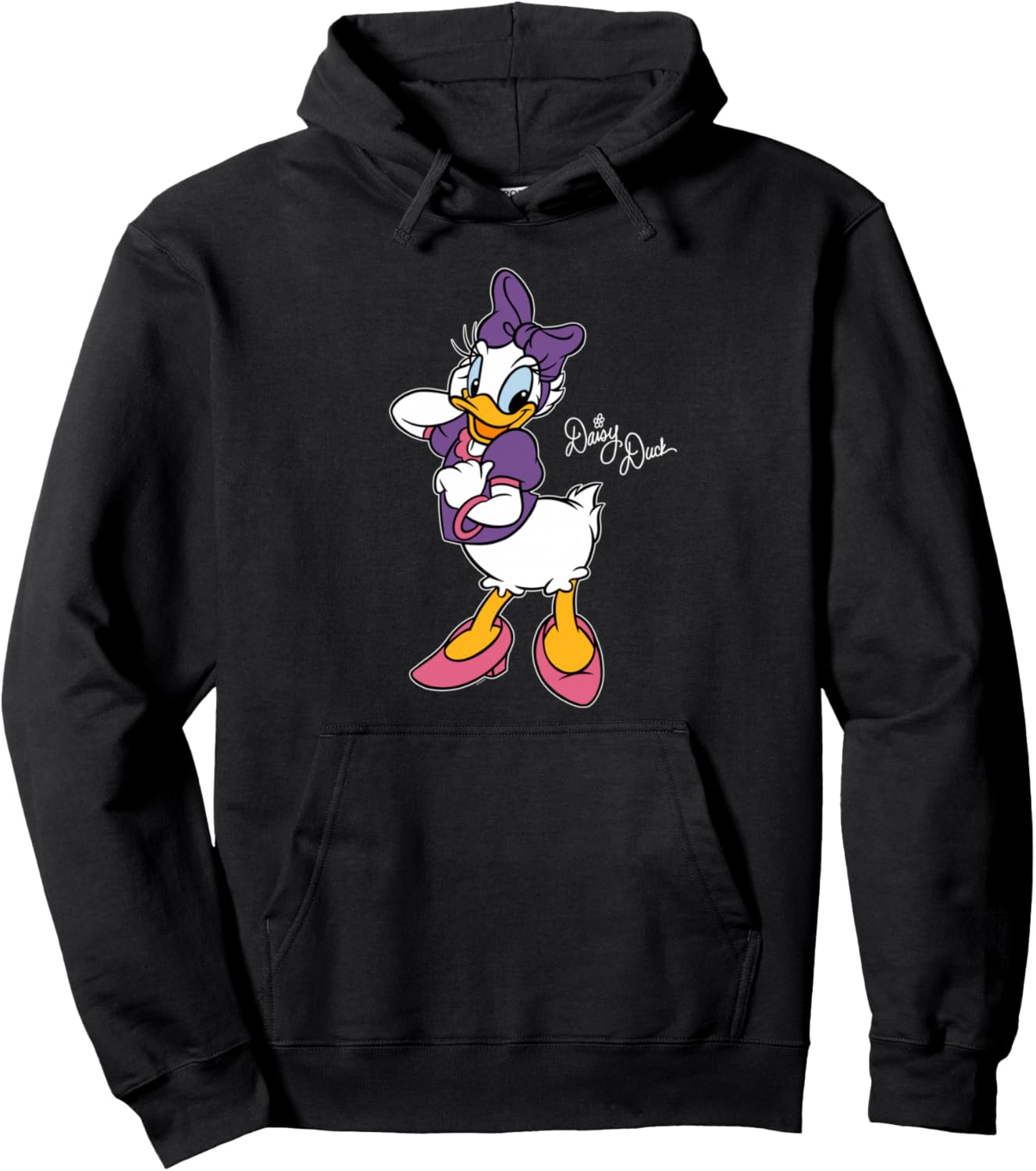 Disney Daisy Duck Retro Character Cute Pose Trip Matching Pullover Hoodie