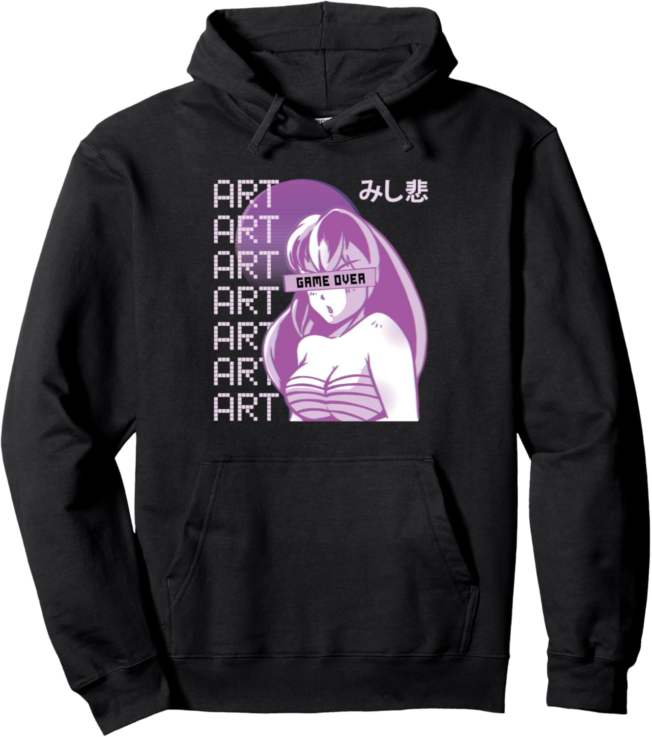 Japanese Sad Girl Vaporwave Anime Shirt Pullover Hoodie