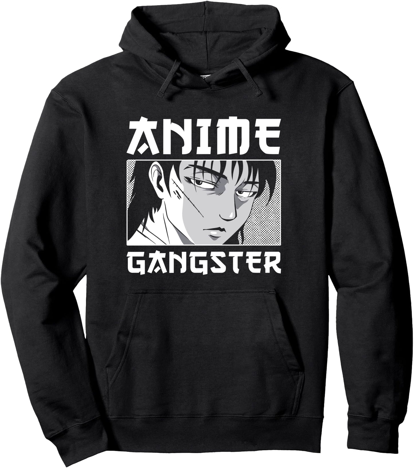 Anime Gangster Design - funny Fan Anime Pullover Hoodie