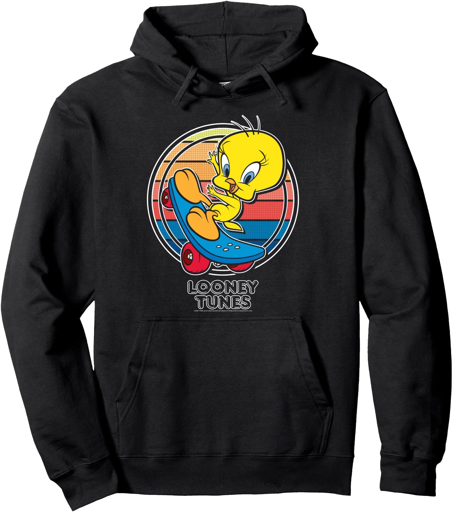 Looney Tunes Tweety Bird Skate Portrait Pullover Hoodie
