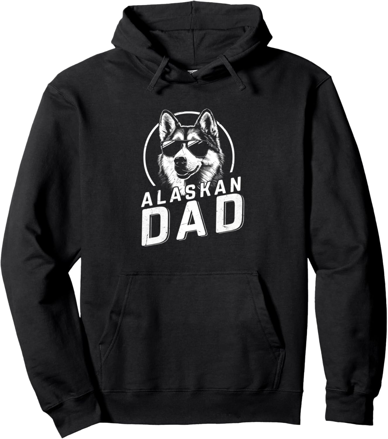 Alaskan Dad Dog Owner Gifts for Men Dog Dad Father's Day Pullover Hoodie
