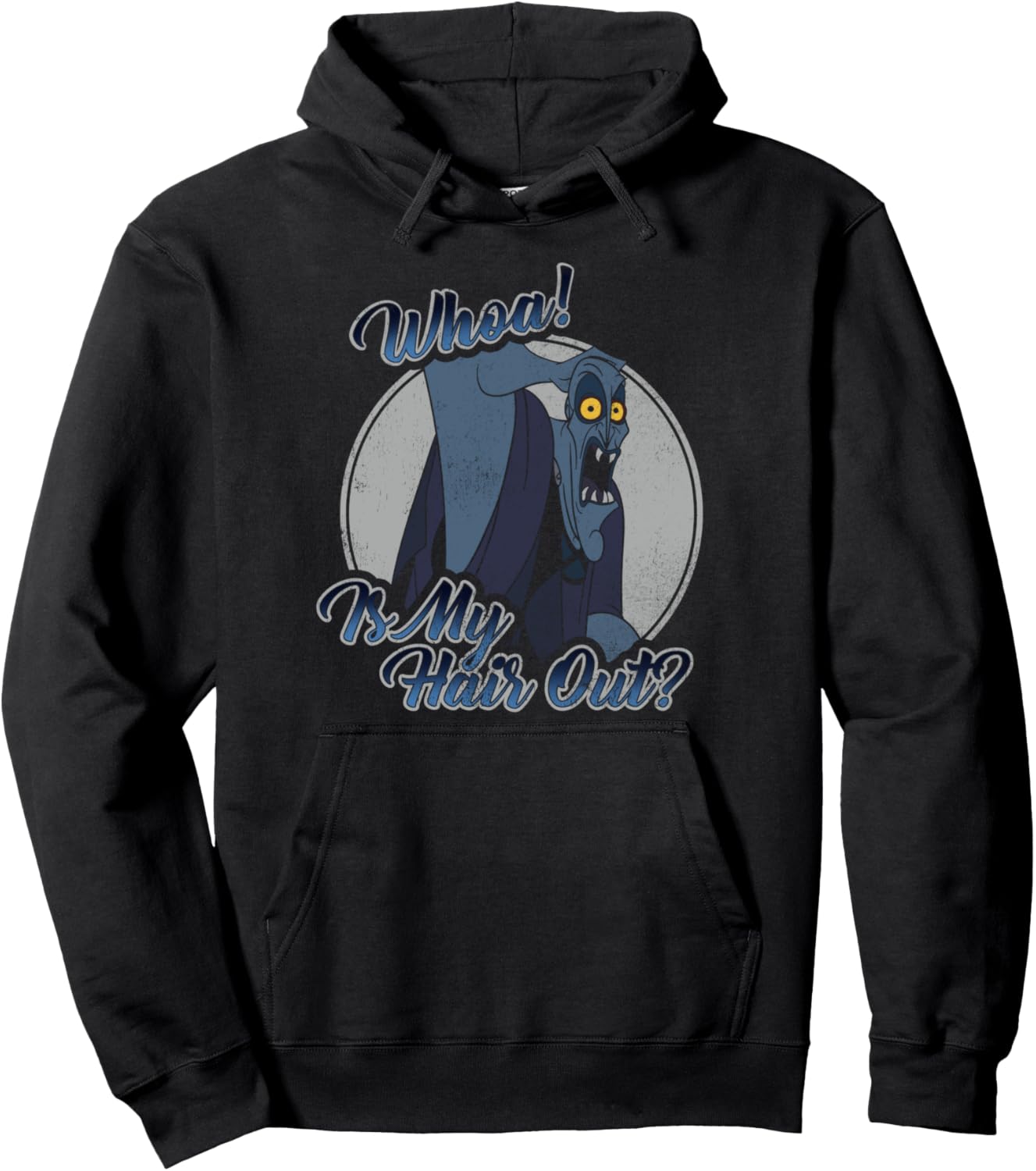 Disney Hercules Hades Whoa Is My Hair Out Graphic Hoodie Pullover Hoodie