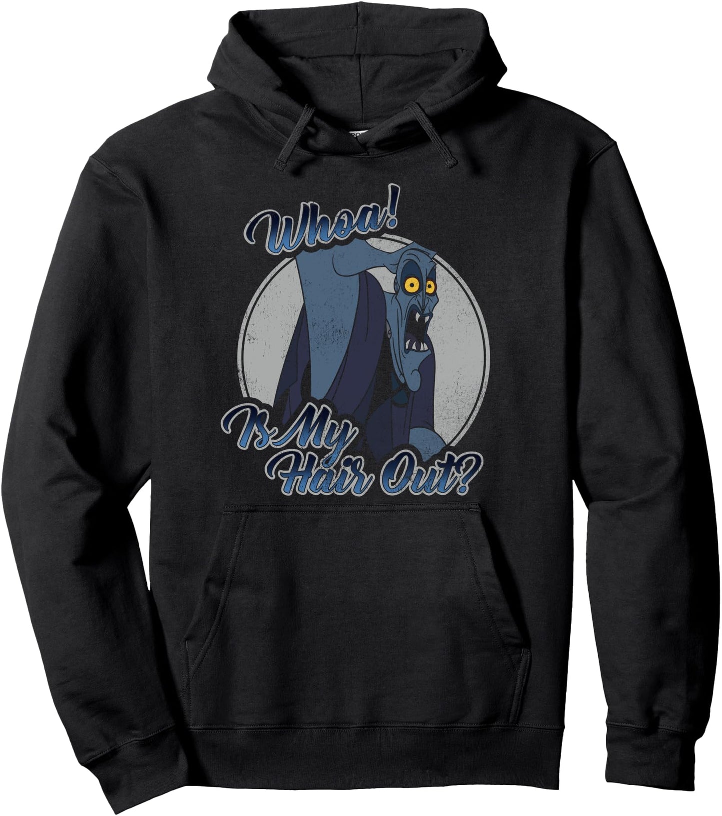 Disney Hercules Hades Whoa Is My Hair Out Graphic Hoodie Pullover Hoodie