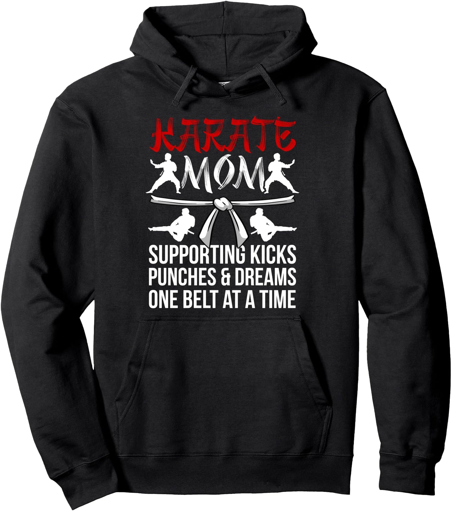 Karate Mom Karate Mother Definition Karate Mama Pullover Hoodie