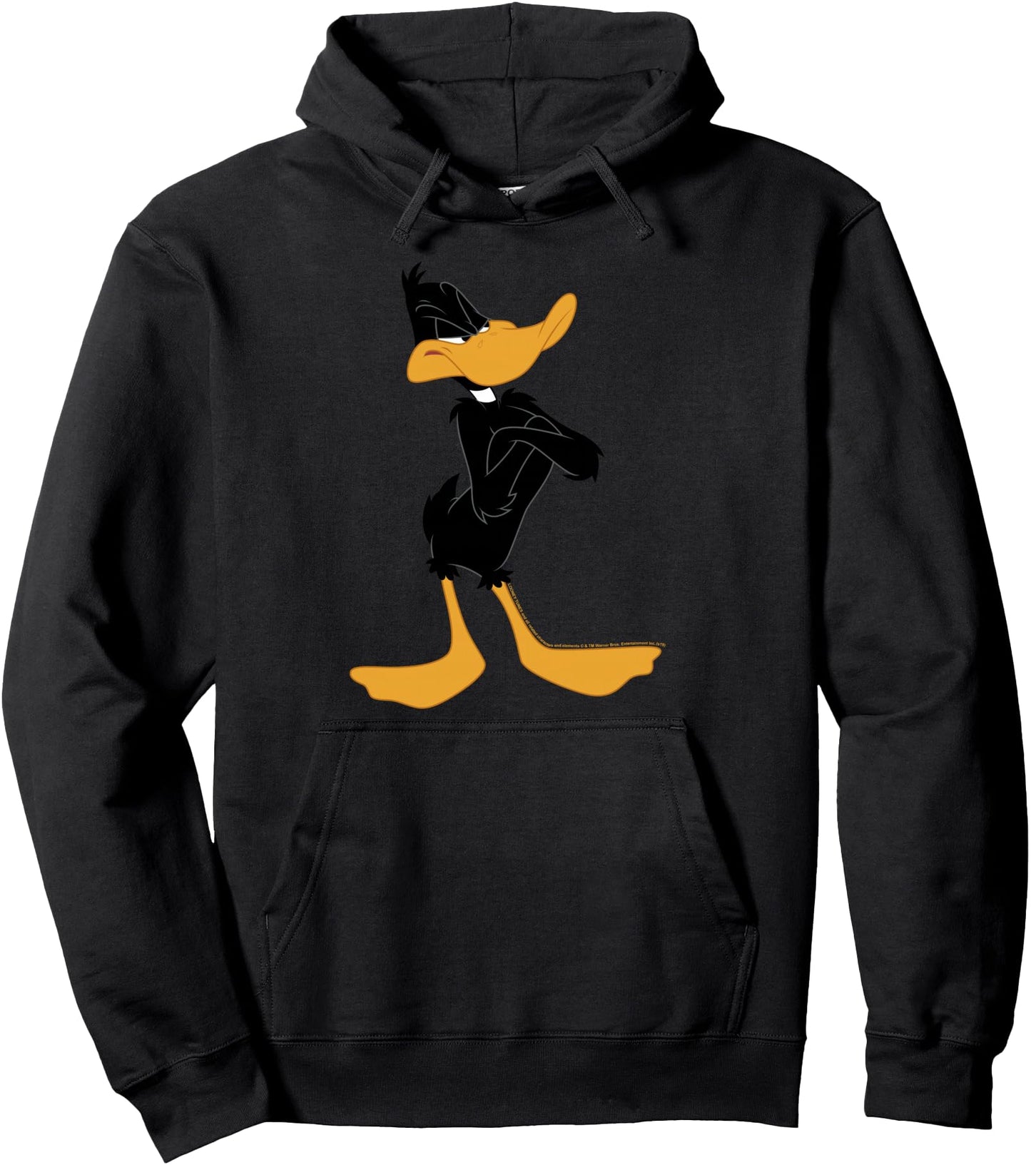 Looney Tunes Daffy Duck Crossed Arms Portrait Pullover Hoodie
