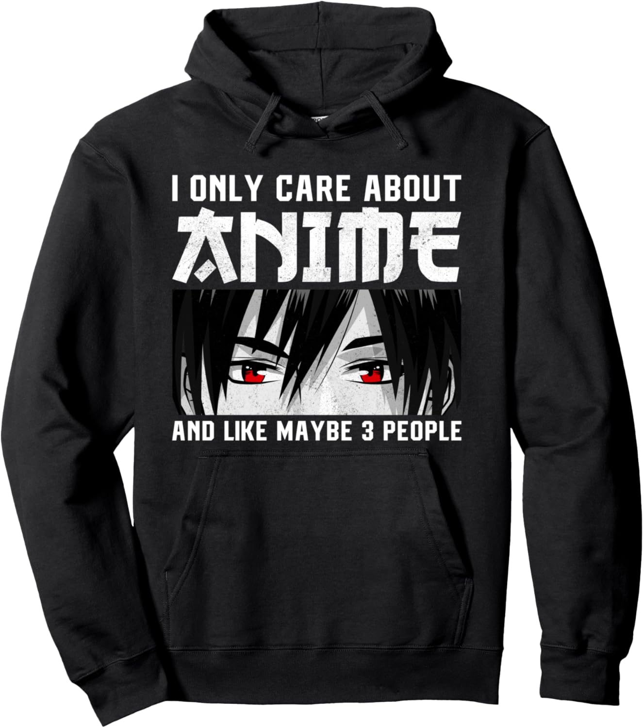 Anime Merch Women Teen Girls Boys - I Only Care About Anime Pullover Hoodie