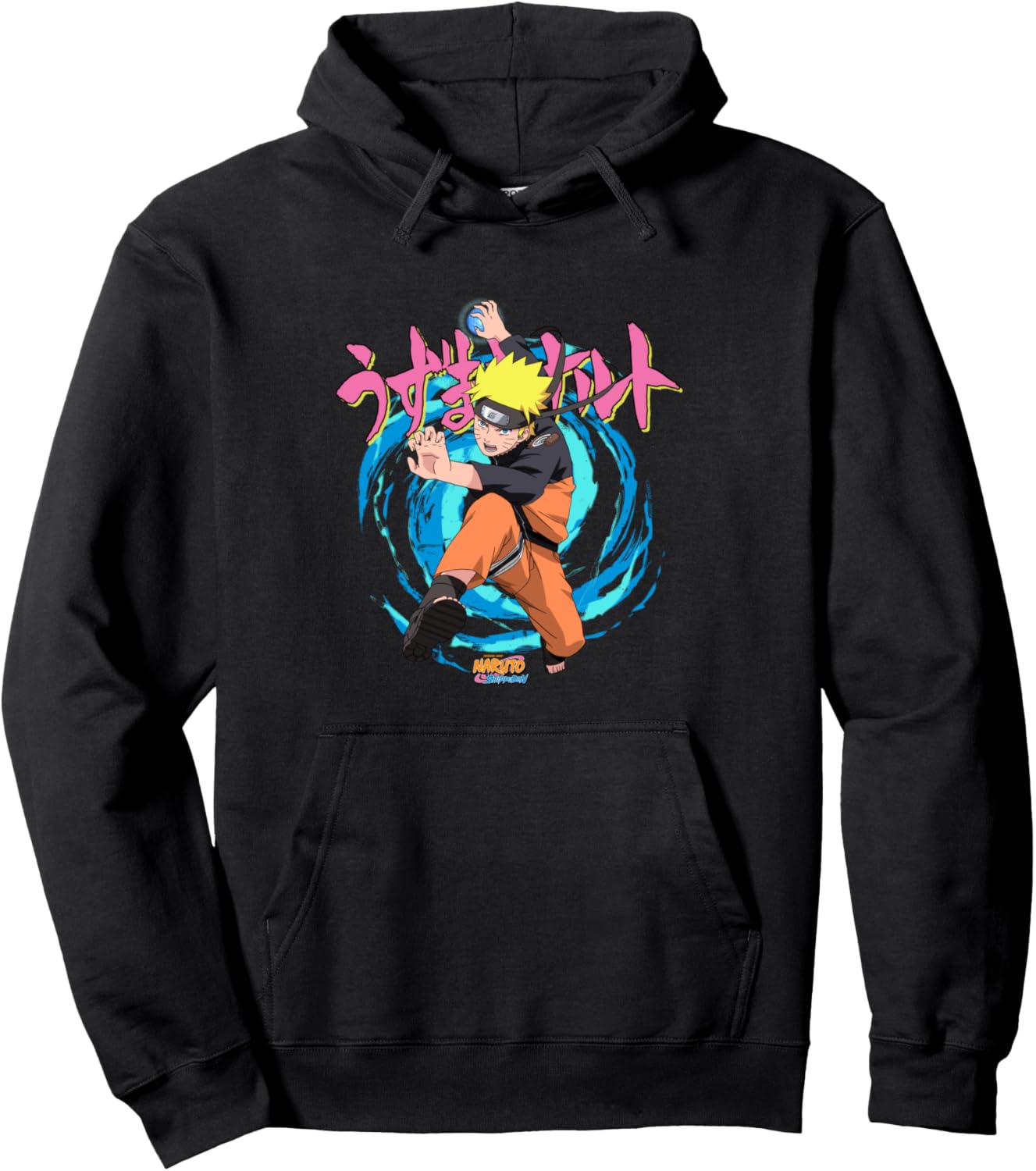 Naruto Shippuden Rasengan Jutsu Swirls Anime Pullover Hoodie