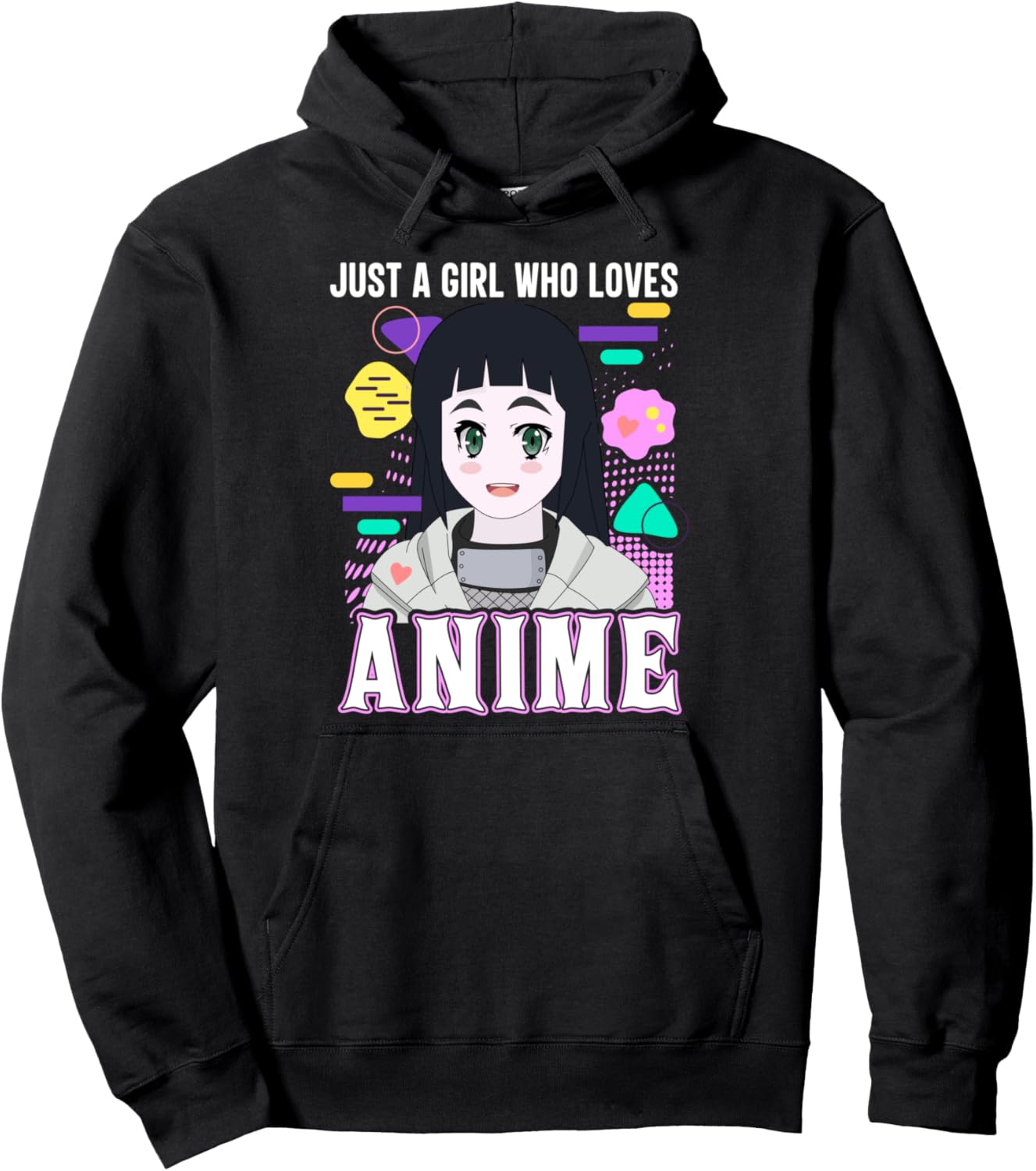 Just A Girl Who Loves Anime Kawaii Manga Anime Pullover Hoodie