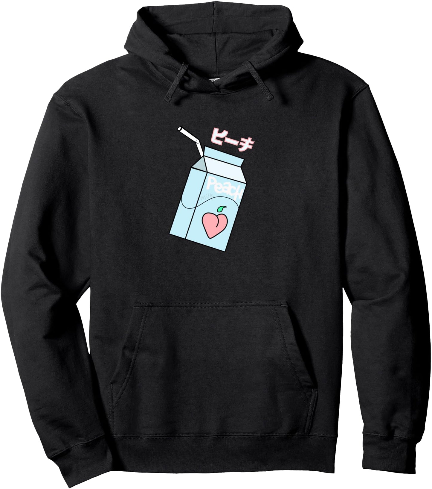 Kawaii Vaporwave Japanese Peach Milk Hoodie
