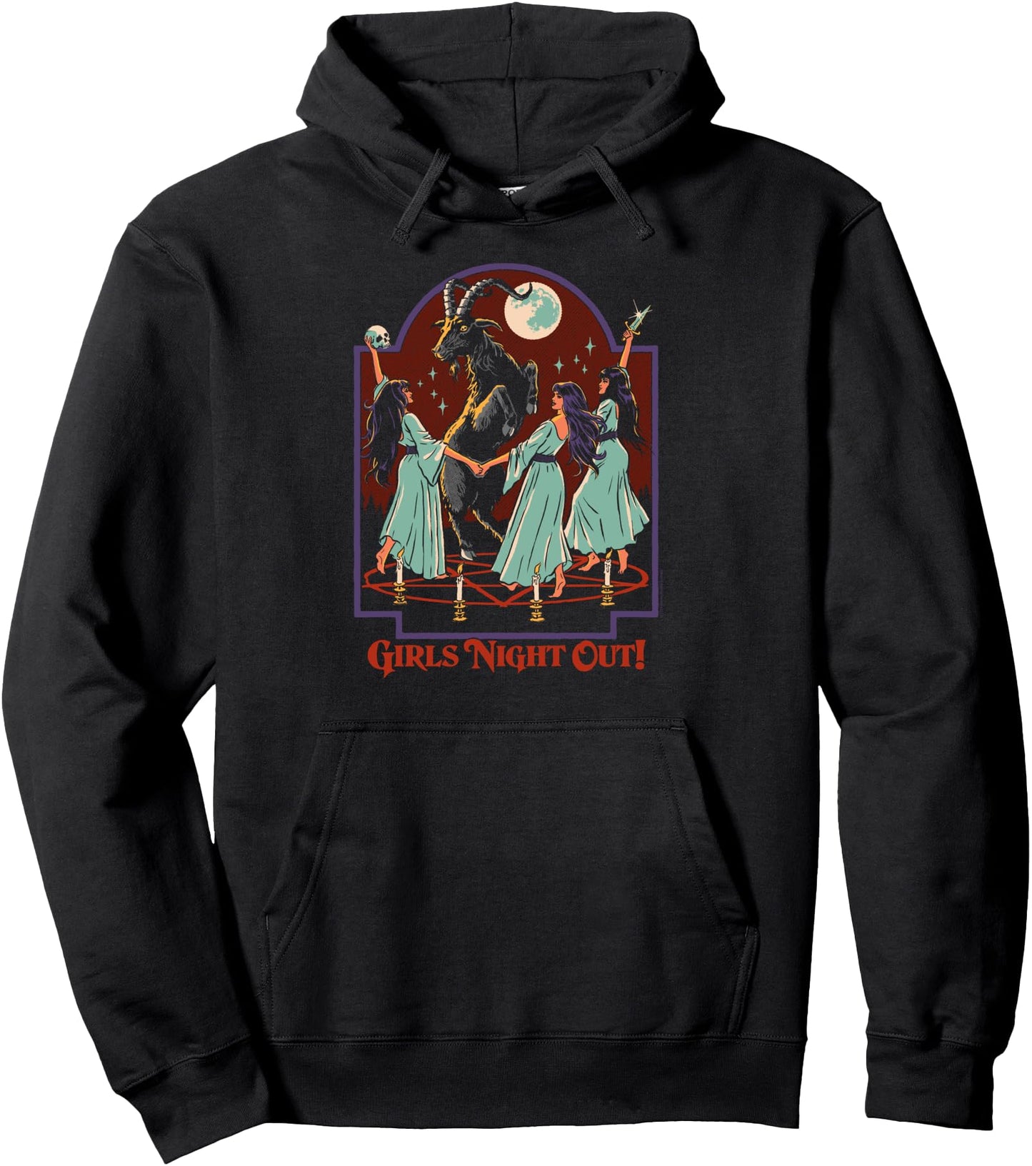 Steven Rhodes Girls Night Out Ritual Sacrifice Dark Humor Pullover Hoodie