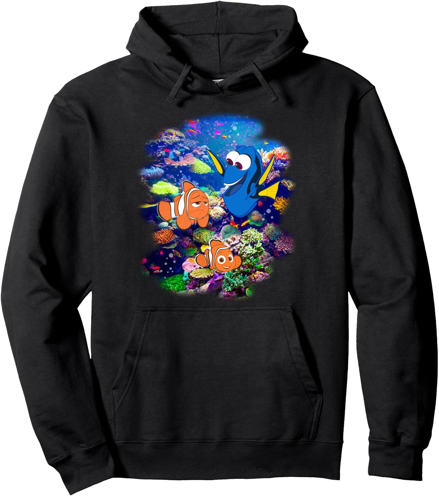 Disney Pixar Finding Dory Nemo Rainbow Reef Graphic Hoodie Pullover Hoodie