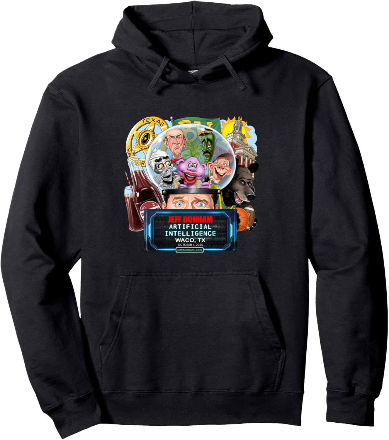 Jeff Dunham Waco, TX (2025) Pullover Hoodie