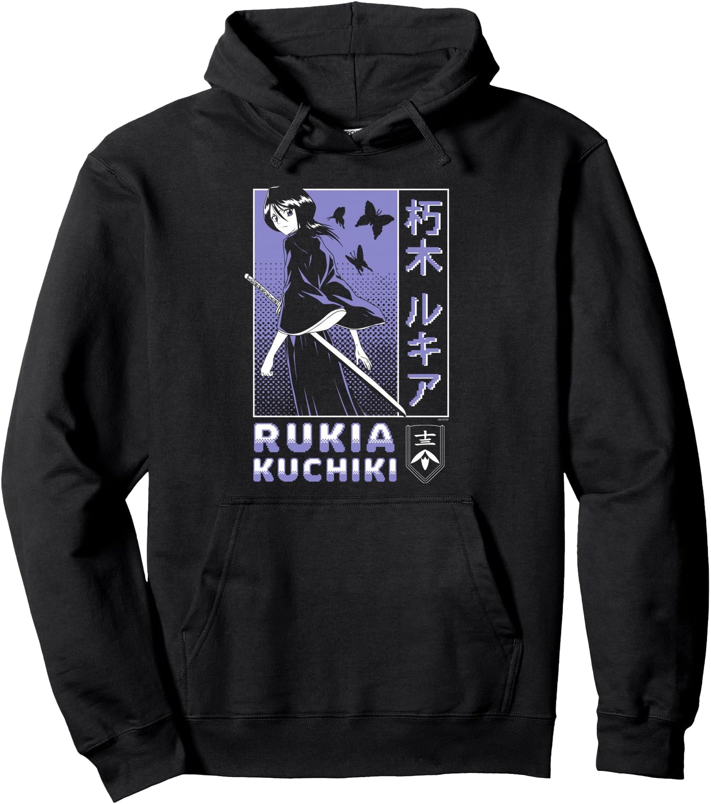 BLEACH Rukia Kuchiki Pixelated Background Anime Pullover Hoodie