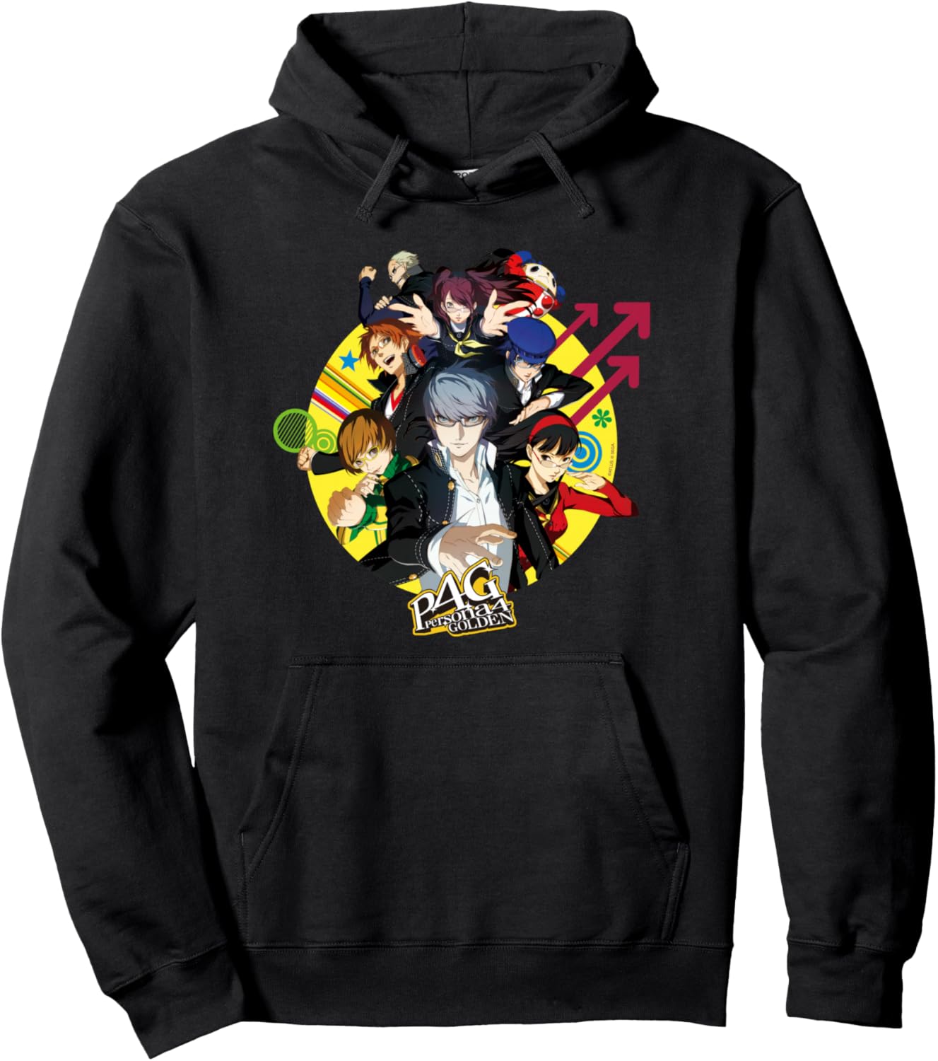 Persona 4 Golden All Characters Keyart ATLUS Pullover Hoodie
