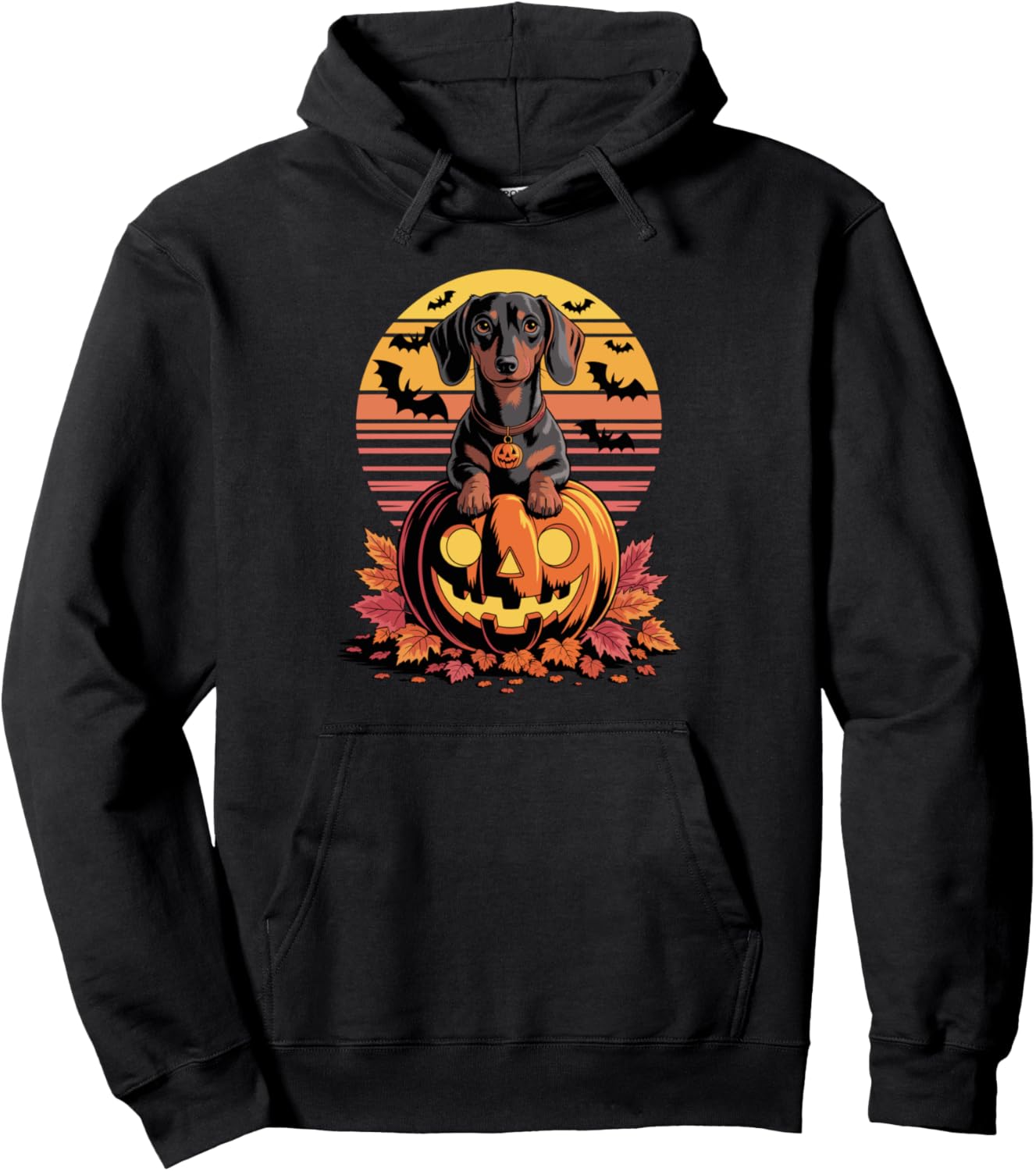 Halloween Retro Dachshund Dachshunds Doxie Pullover Hoodie