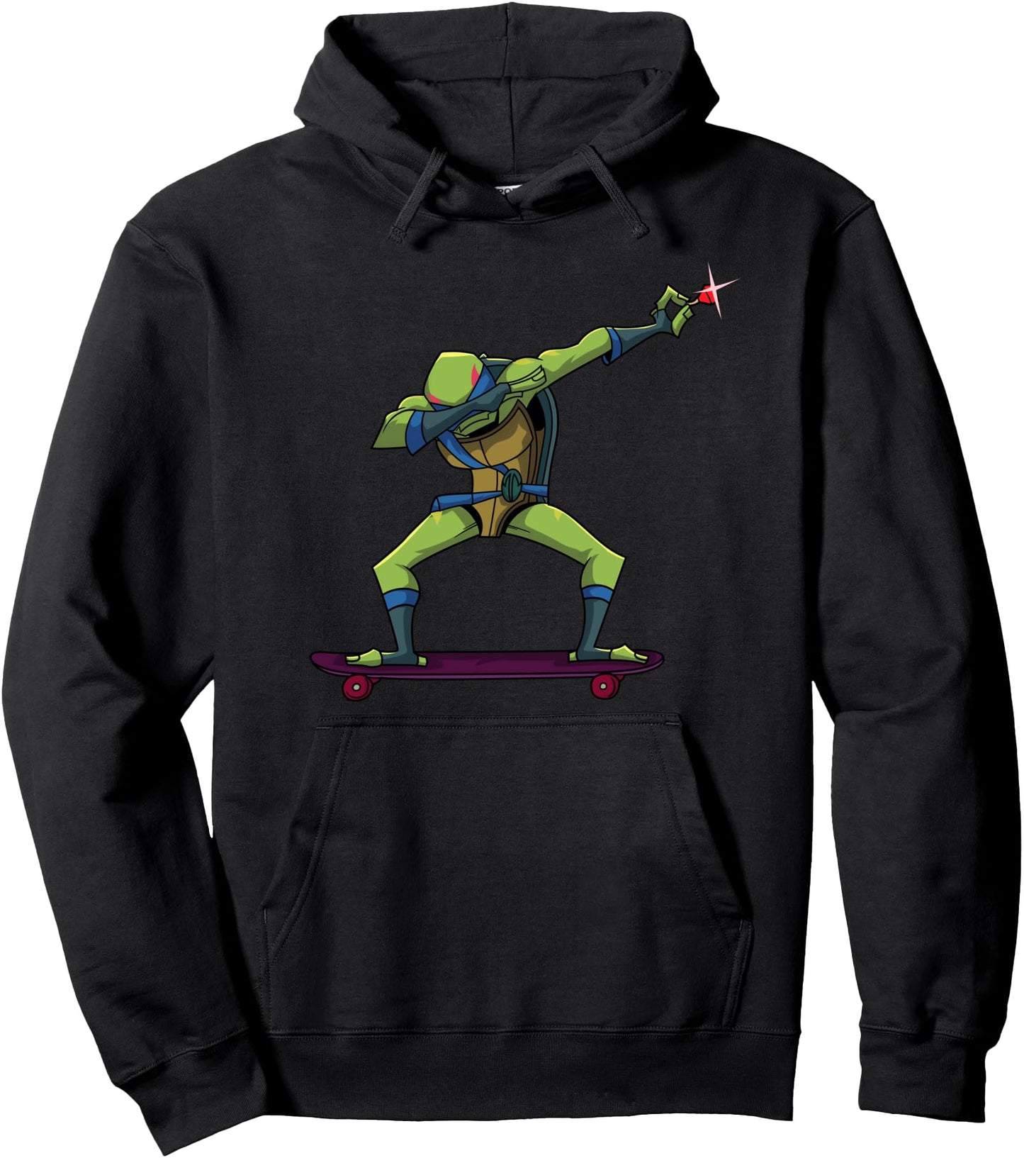 Mademark x Teenage Mutant Ninja Turtles - Dabbing Leonardo 'Nailed It' Skateboard Pullover Hoodie