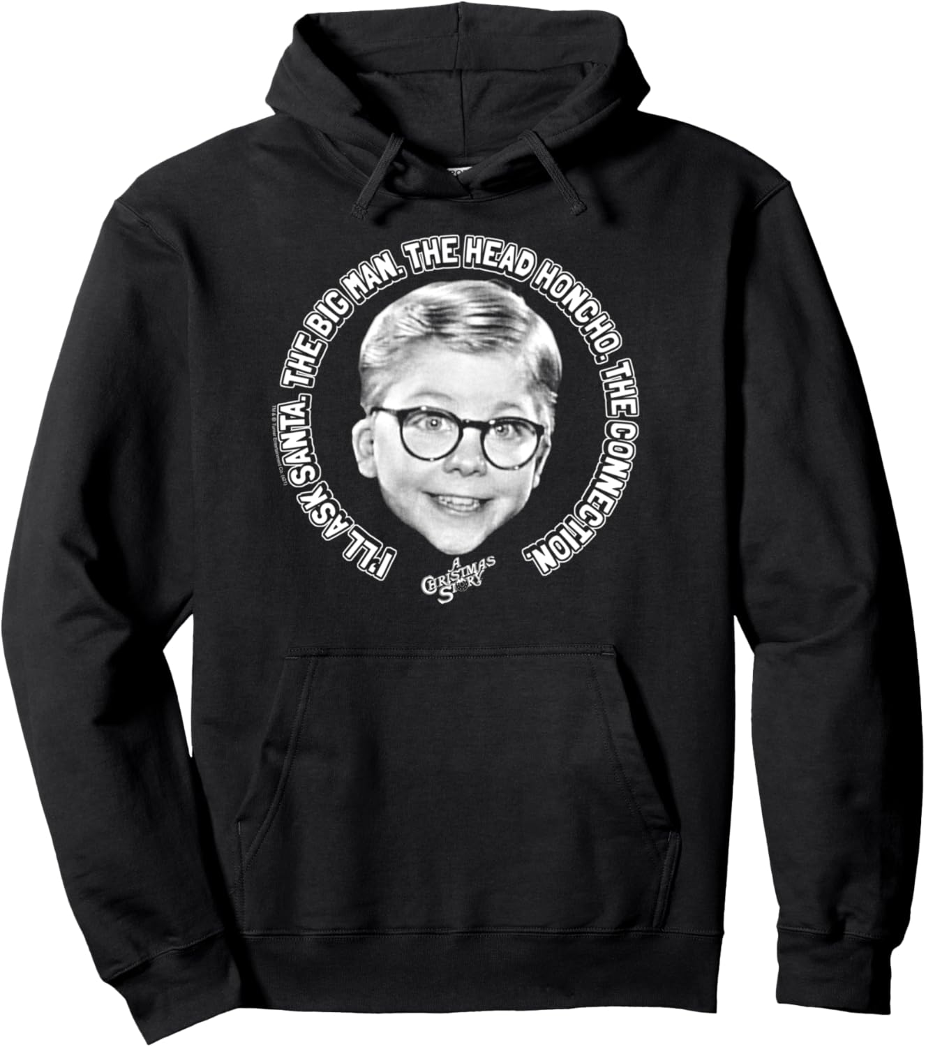 A Christmas Story Ask Santa Ralphie Funny Holiday Pullover Hoodie