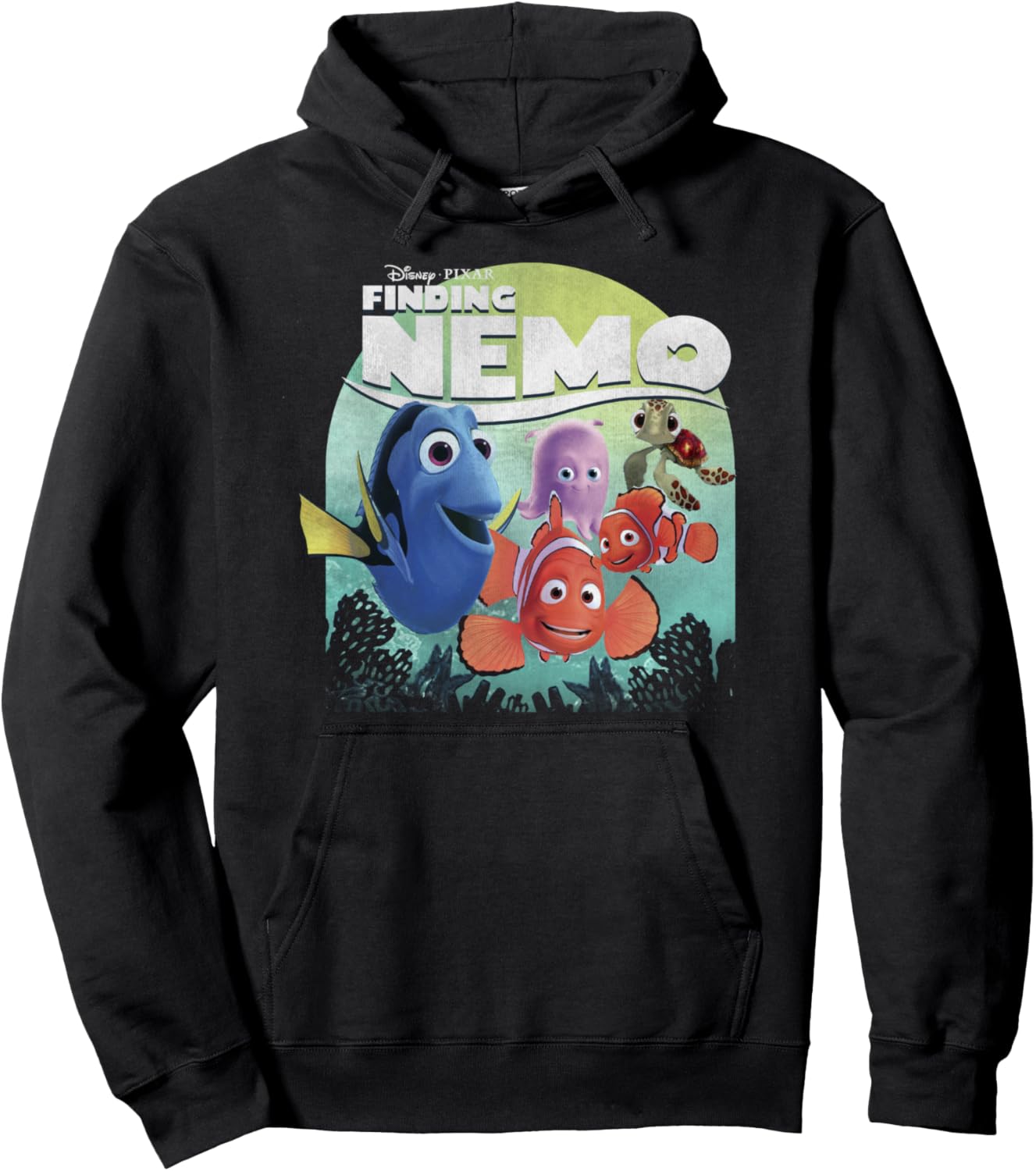 Disney Pixar Finding Nemo Group Shot Poster Pullover Hoodie Pullover Hoodie