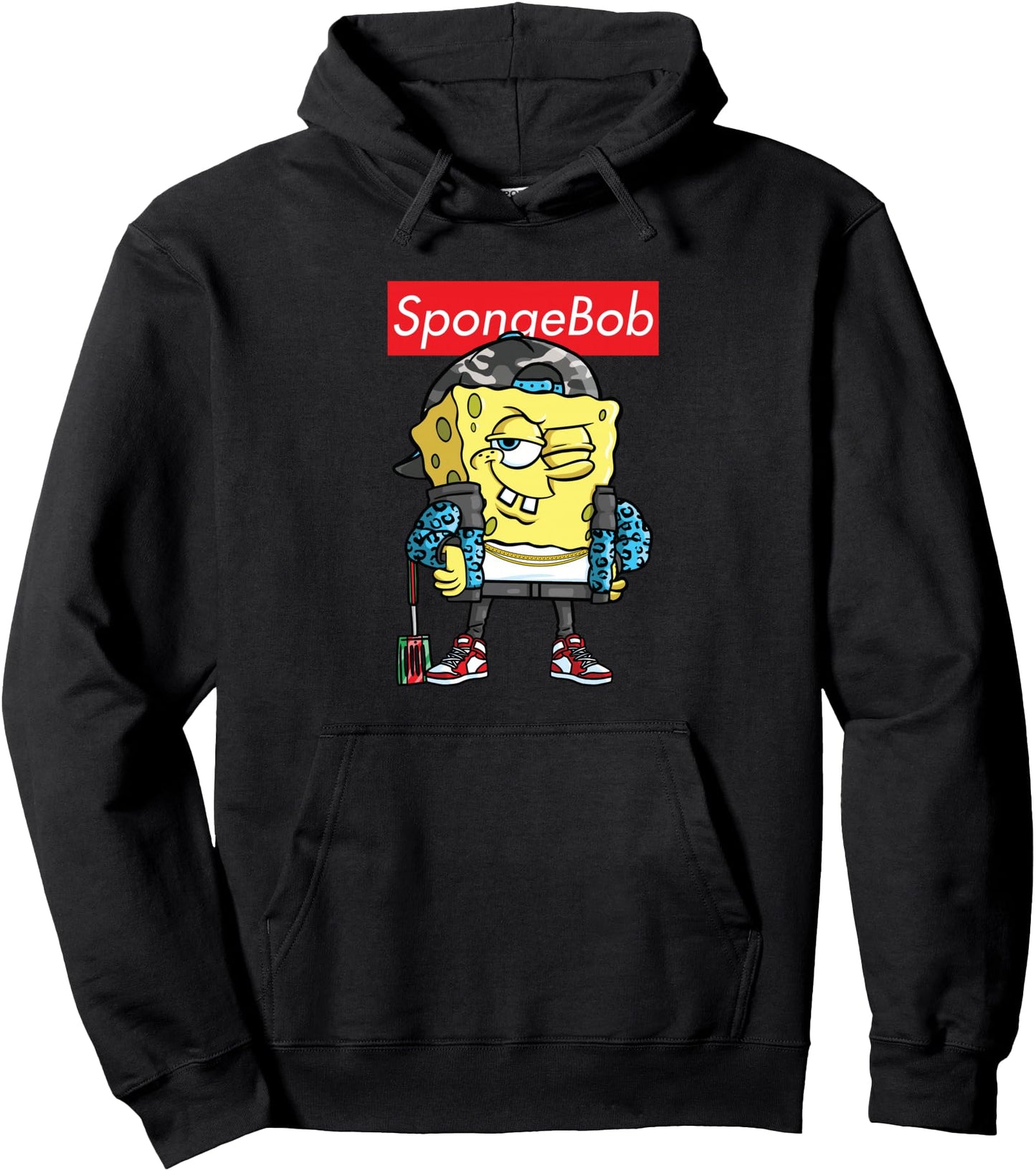 Spongebob Squarepants Logo Pullover Hoodie
