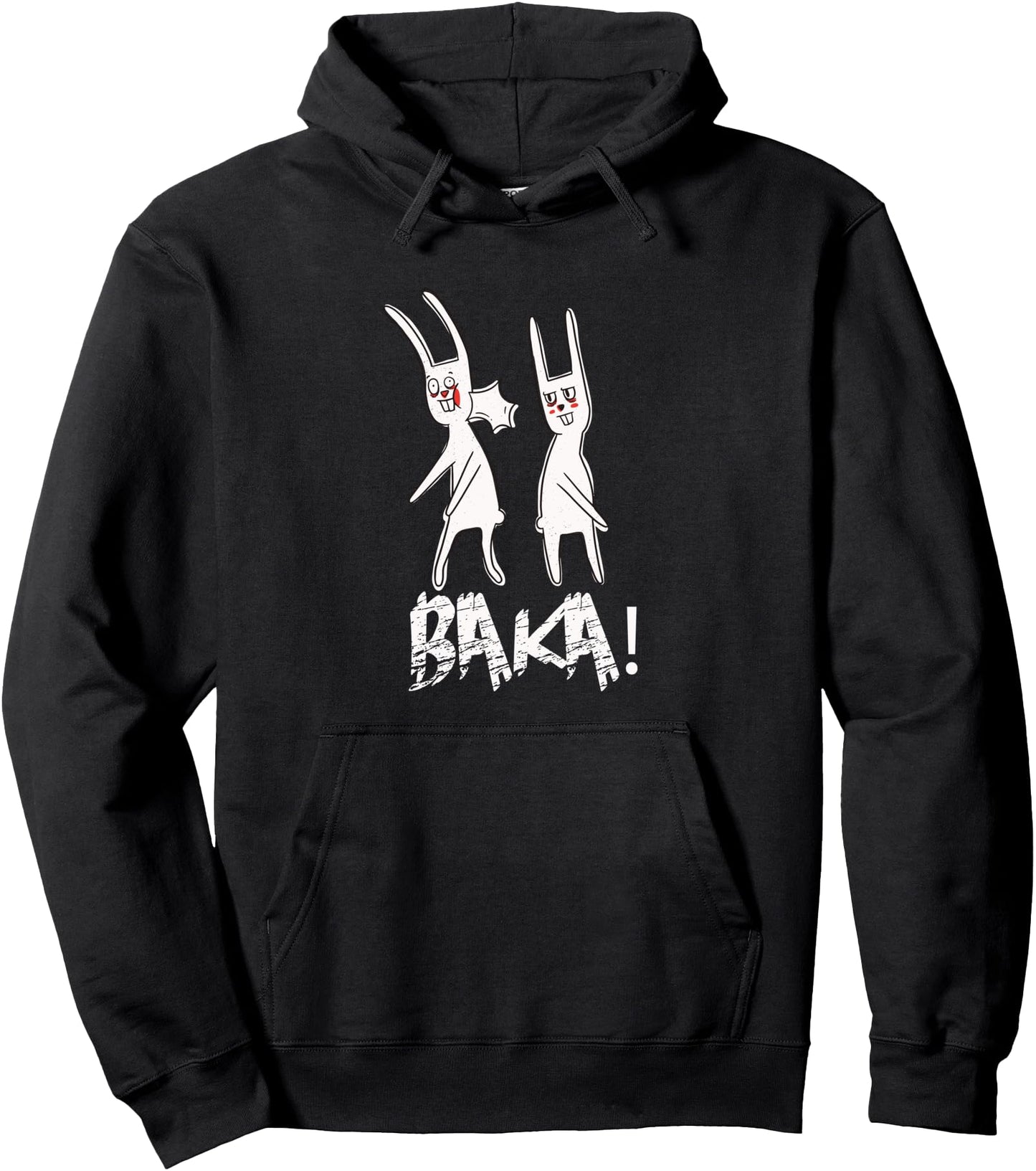 Funny Japanese Anime Baka Rabbit Slap Cute Anime Gift Pullover Hoodie