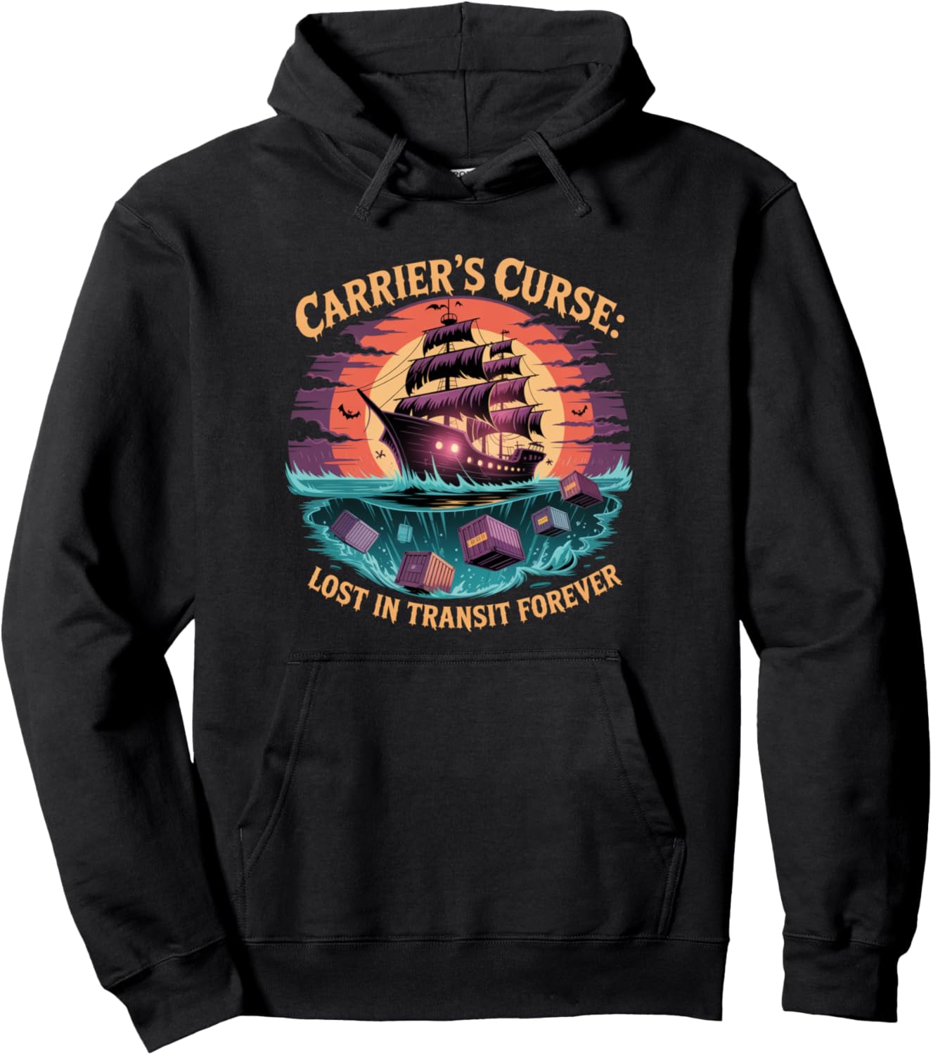Carrier's Curse. logistics and supply chain halloween Pullover Hoodie