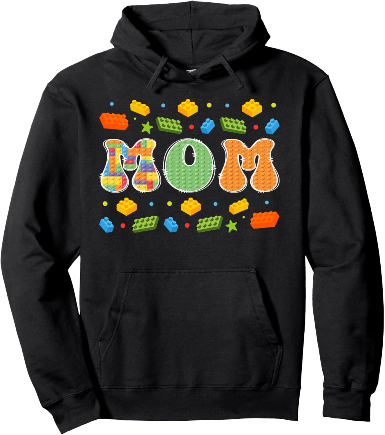 Mom Building Bricks Block Master Builder Matching Pullover Hoodie