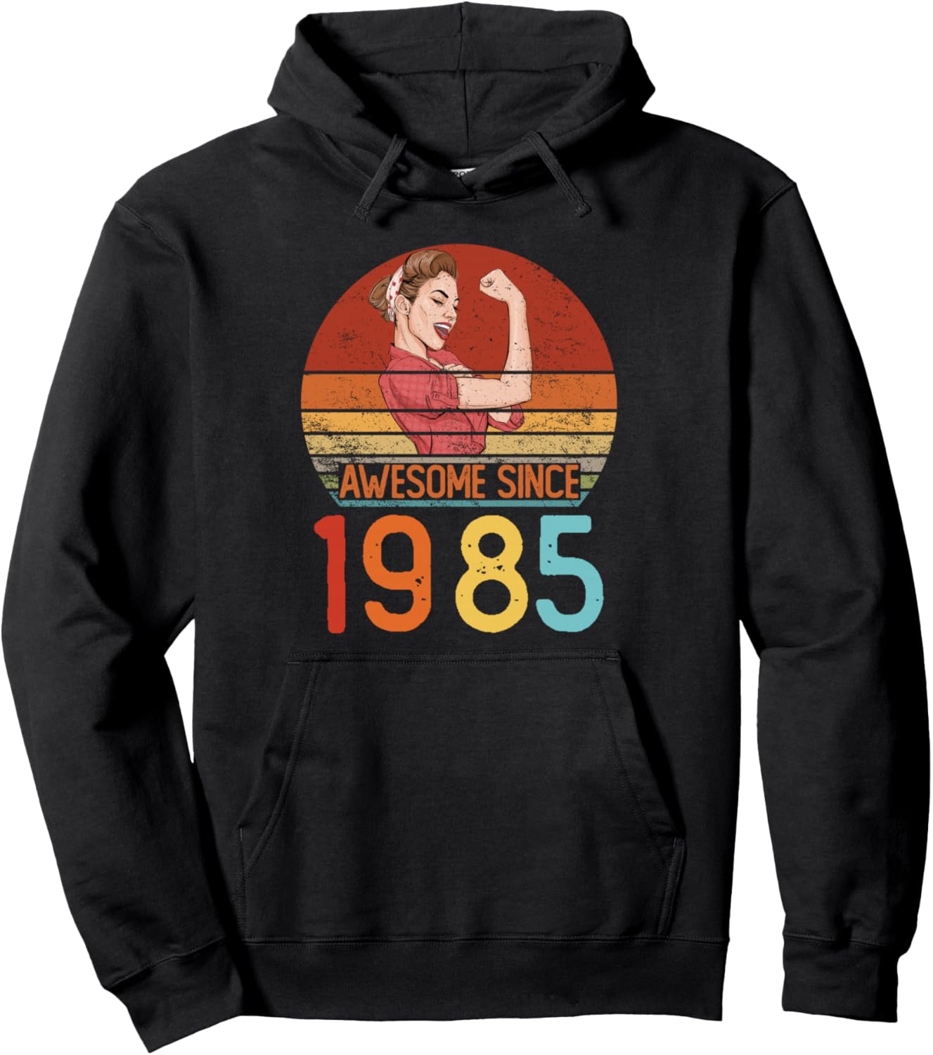 Awesome Since 1985 Birthday Women Vintage 40th Birthday Pullover Hoodie
