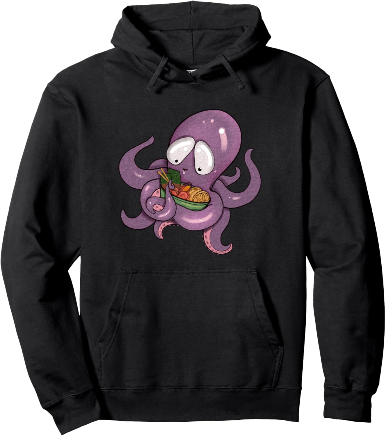 Ramen Octopus Kawaii Anime Kraken Pullover Hoodie