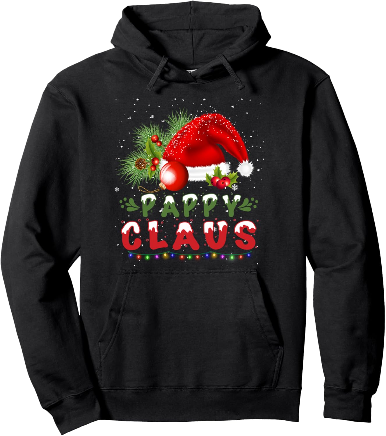 Pappy Claus Christmas Pajama Family Matching Xmas Pullover Hoodie