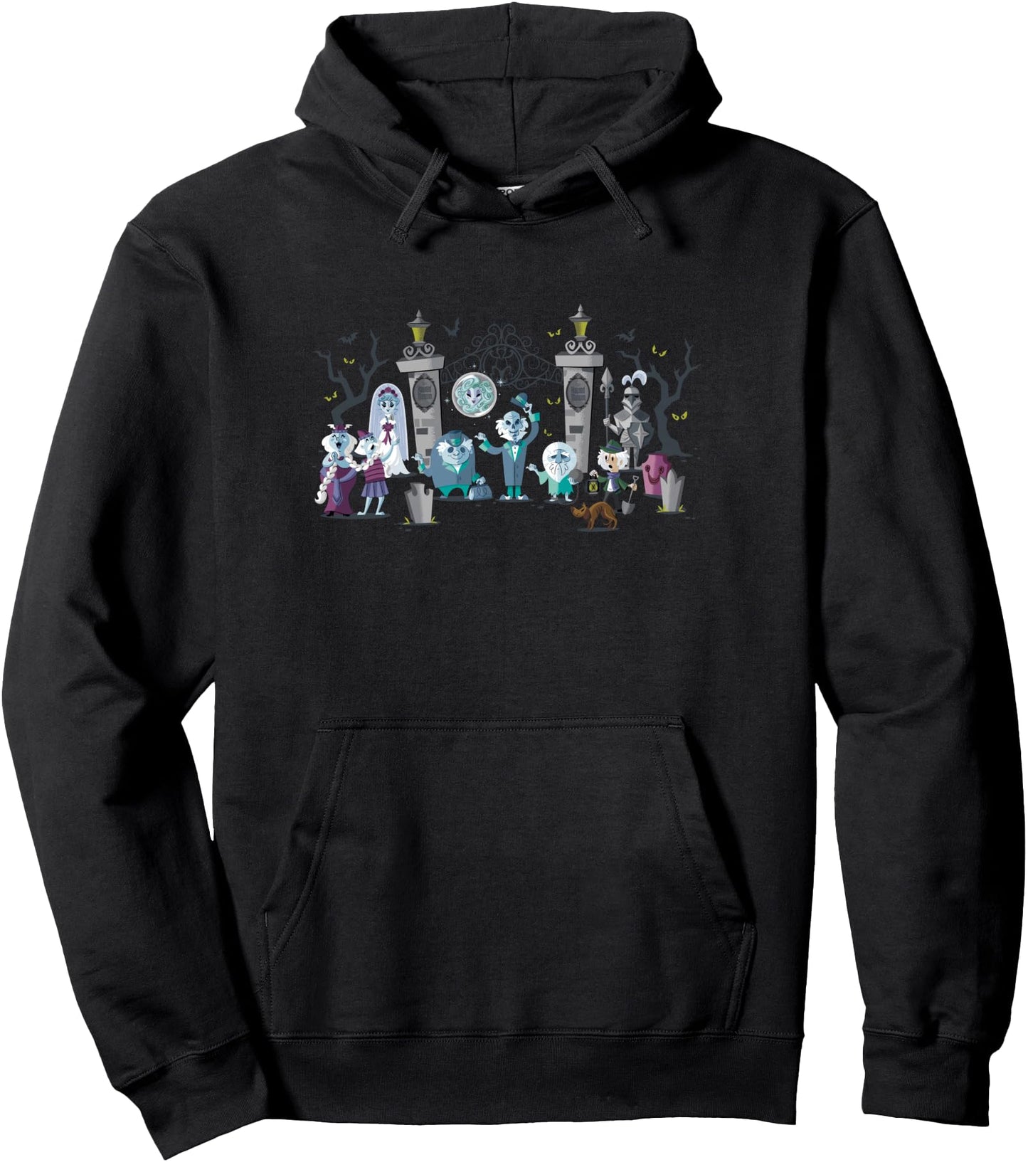 The Haunted Mansion Iconic Characters At Mansion's Entrance Pullover Hoodie