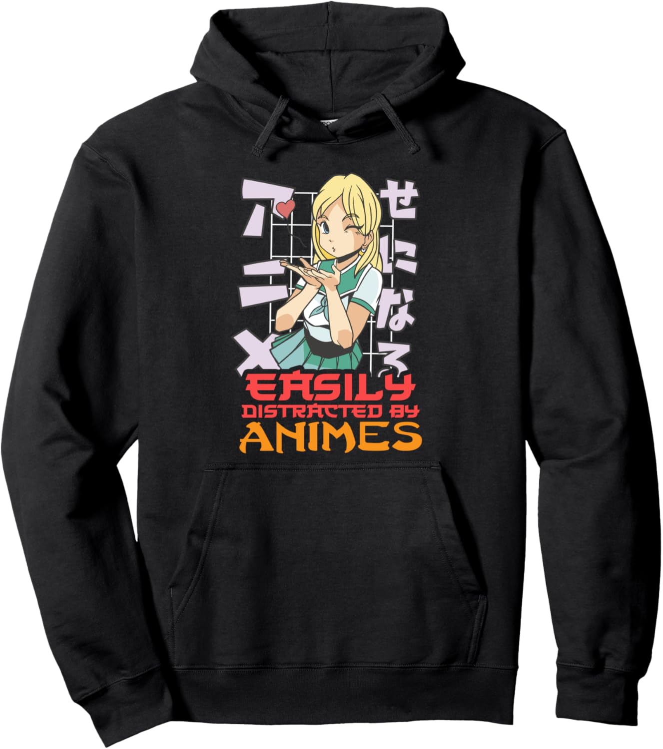 Anime Manga Otaku Japanese Kawaii Waifu Pullover Hoodie