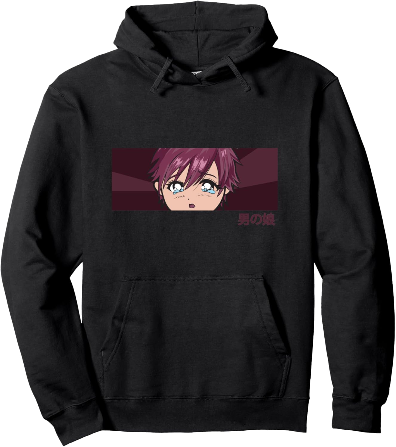 Femboy Sad Anime Boy Pullover Hoodie