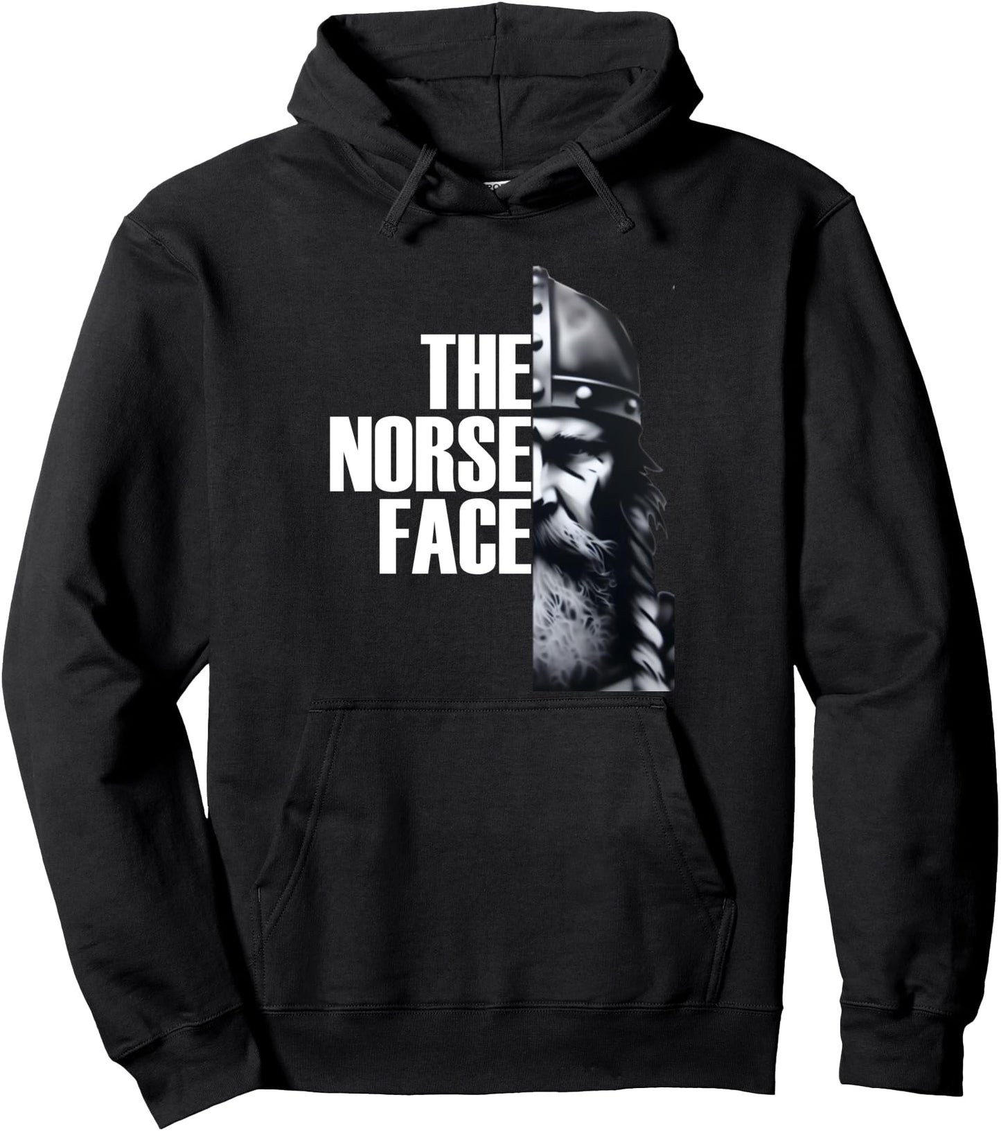 The Norse Face - Viking Warrior Face Pullover Hoodie