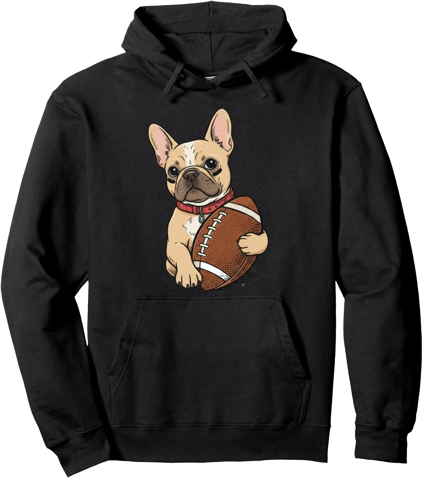 Funny French Bulldog Football Dog Lovers Gift Pullover Hoodie