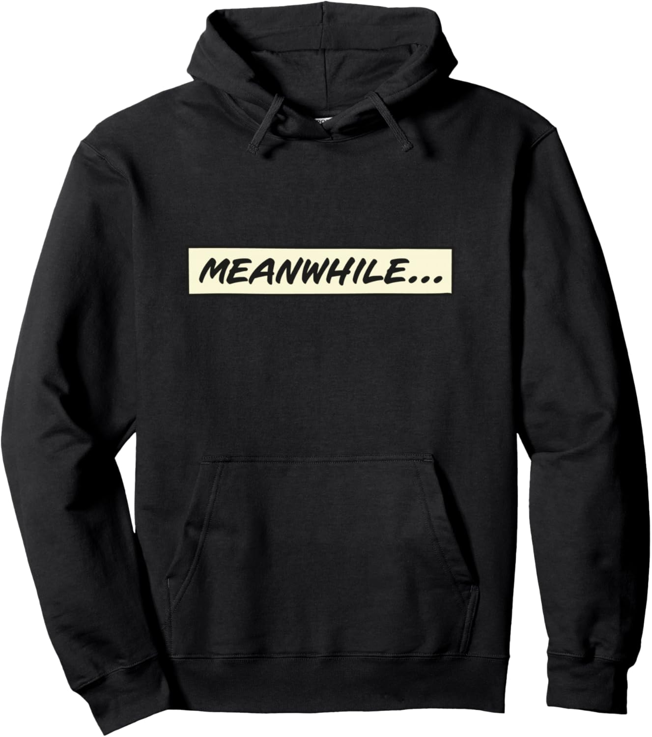 Meanwhile... from Comic book or cartoon Pullover Hoodie