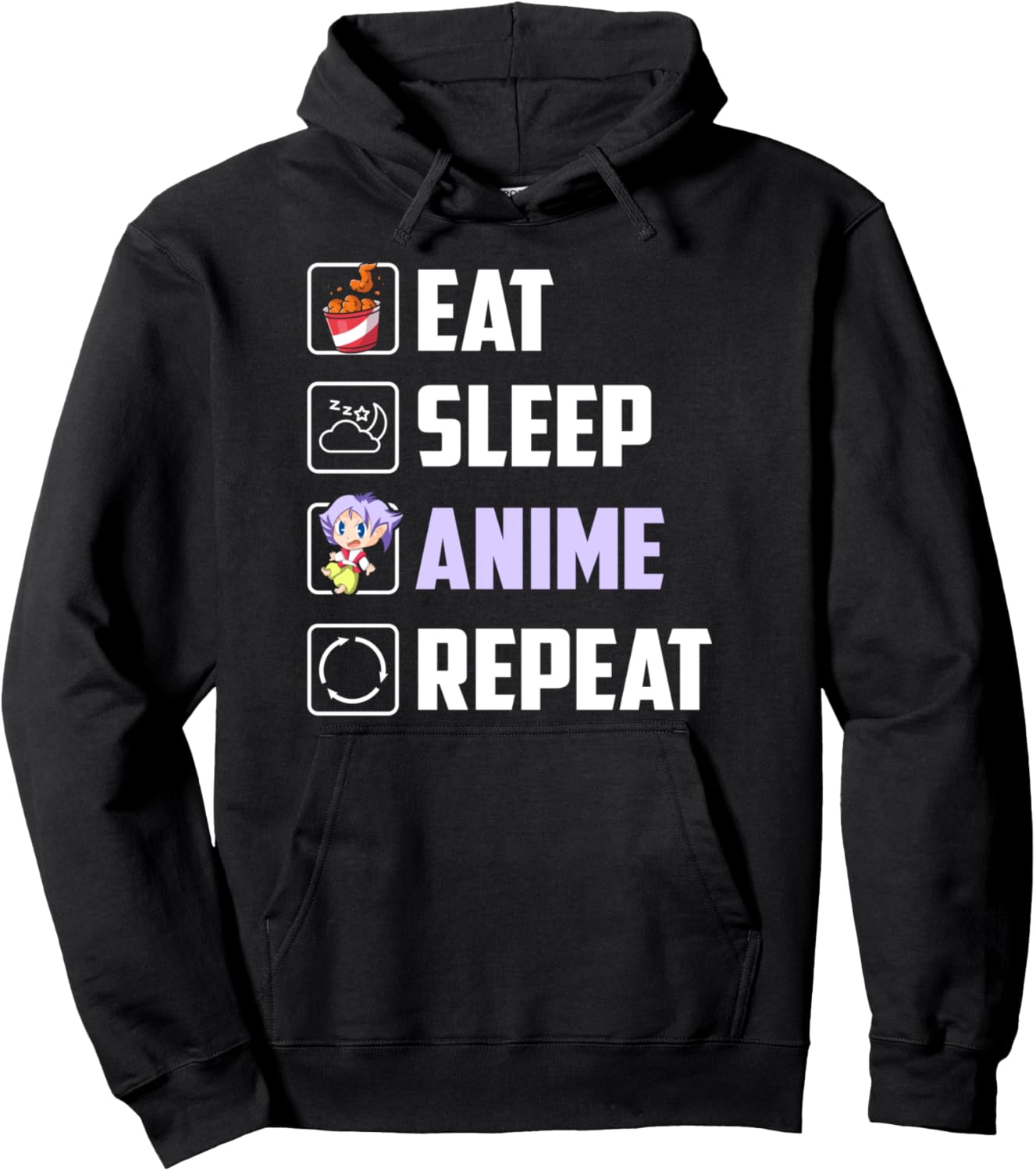 Otaku Chicken Nuggets Kawaii Japanese Manga Foodie Anime Pullover Hoodie