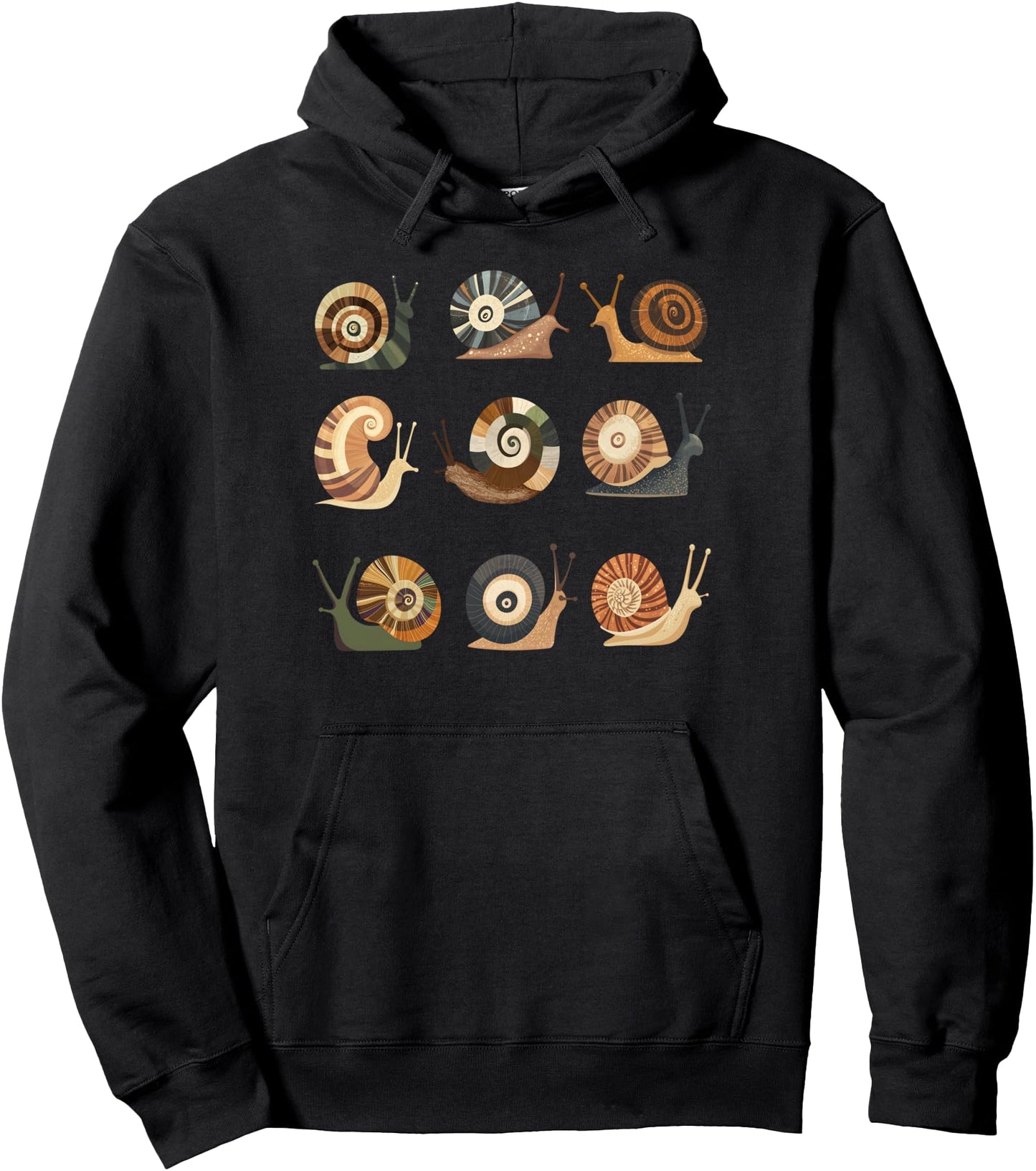 Snail Kawaii Zen Japanese Style Slow Living Nature Calm Cute Pullover Hoodie
