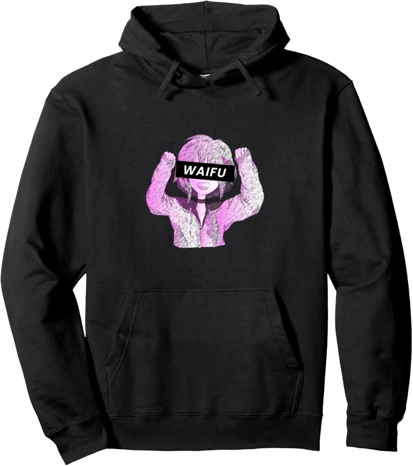 Japanese Waifu Girl Anime Pullover Hoodie